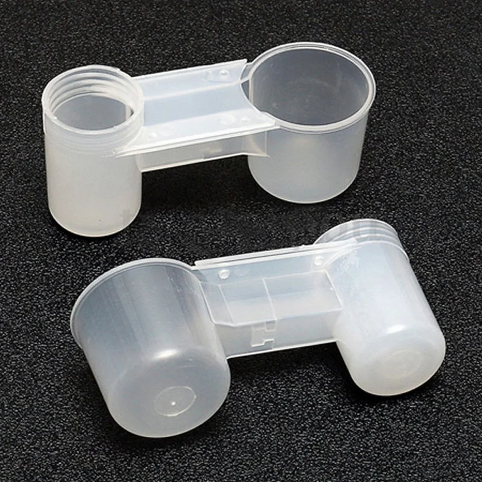 Gemini _ Mall - Distributore di acqua e abbeveratoio in plastica con ciotola per uccelli