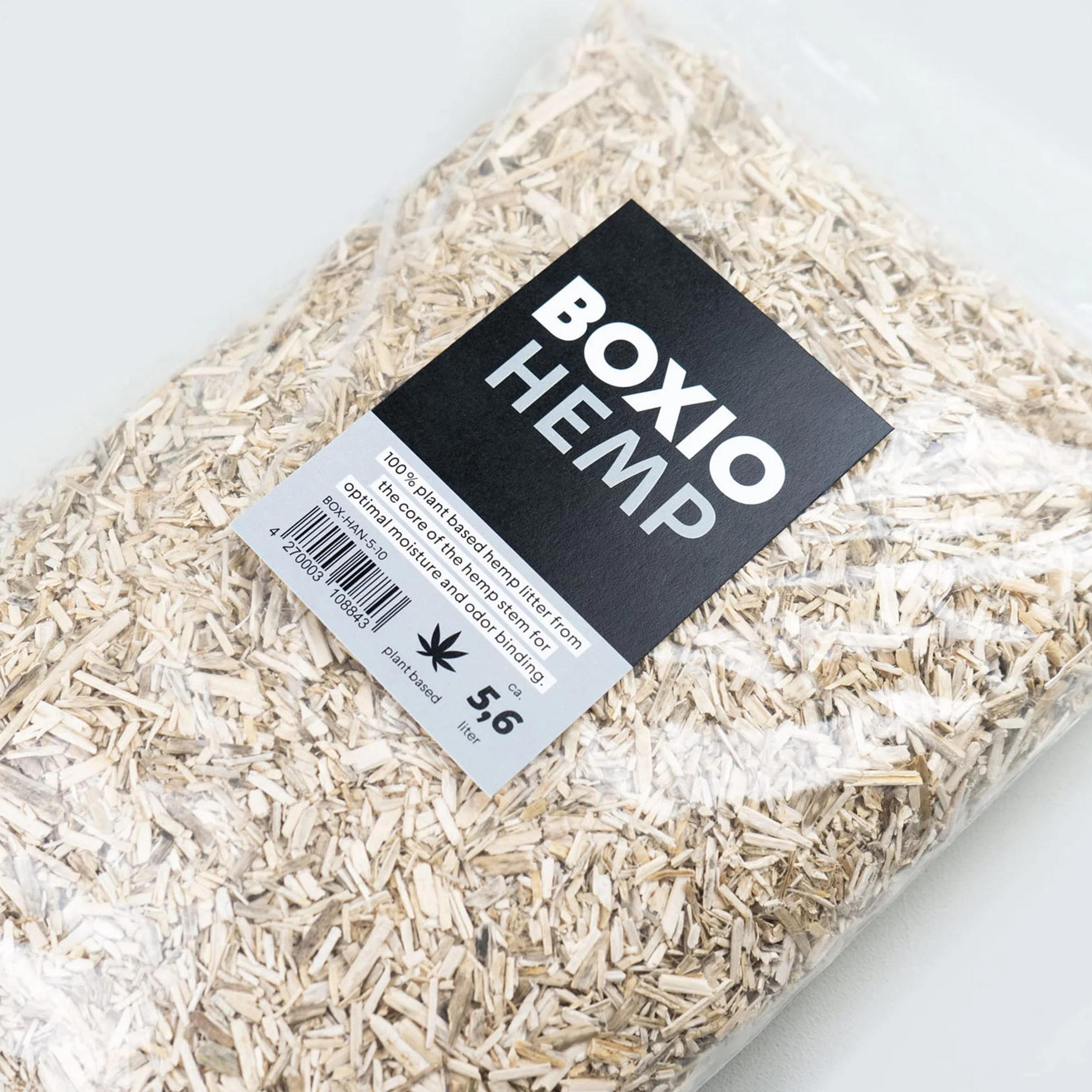 BOXIO - Canapa Lettiera 595,3 g igienica naturale lettiera per l'uso in un WC compostaggio