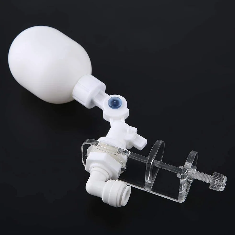 Auto Water Filler Controller Sistema di Auto-rabbocco Regolatore del Livello dell'Acqua Valvola a Galleggiante Regolabile Montaggio per Acquario Pet Supplies