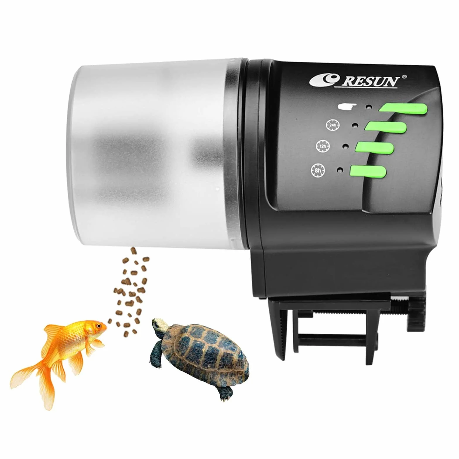Mangiatoia automatica per pesci 100/200 ml timer regolabile