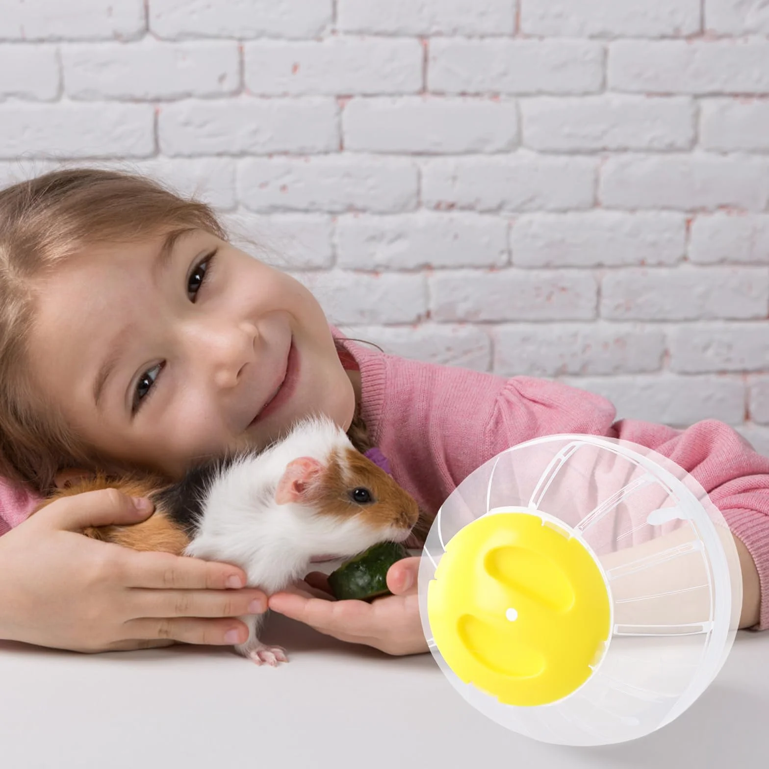 Palla per Criceto, Palla da Corsa per Criceti, Palline Esercizio per Criceti Trasparente, 14,5cm, Palla Fitness Criceto Plastica, Ruota di Corsa per Hamster, Animali, Roditori, Nano Gerbilli (Blu)
