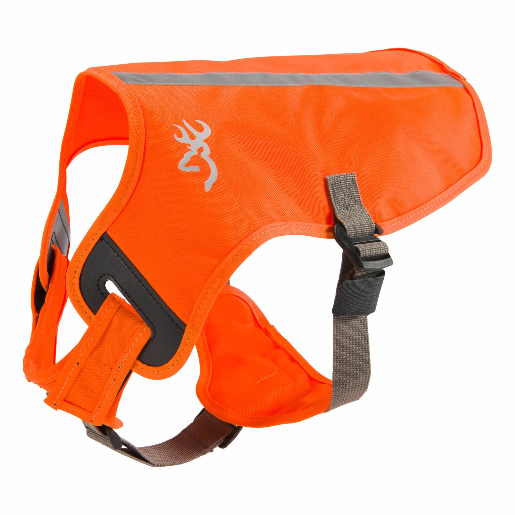 Browning Pet Gilet ad alta visibilità, regolabile di sicurezza per cani, arancio di sicurezza, grande (P000038680104)