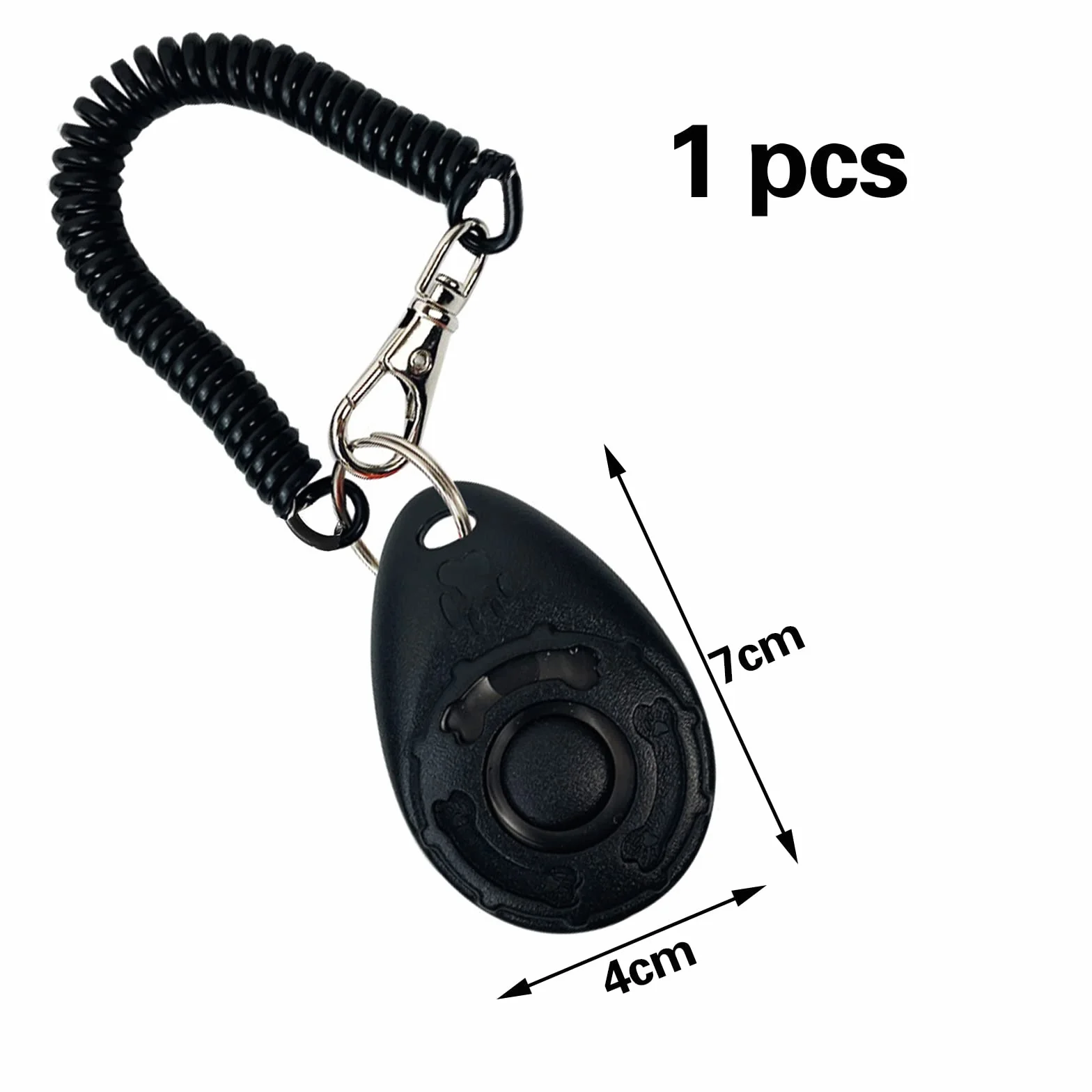 1 Pezzi clicker per Cani,clicker,Clicker per Addestramento Cani,Training Clicker,Clicker per Cani con Cinturino da Polso,per Cani, Gatti, Uccelli, Cavalli,ECC.(Nero)