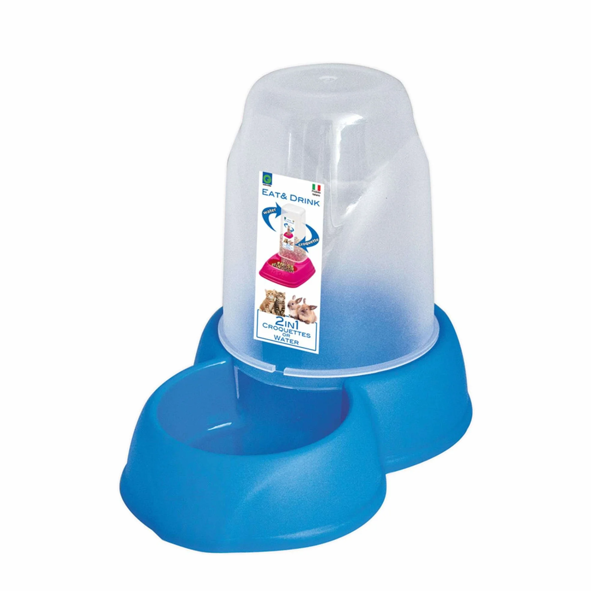 GP GP10089 Tenda antiscivolo con mangiatoia e abbeveratoio medio