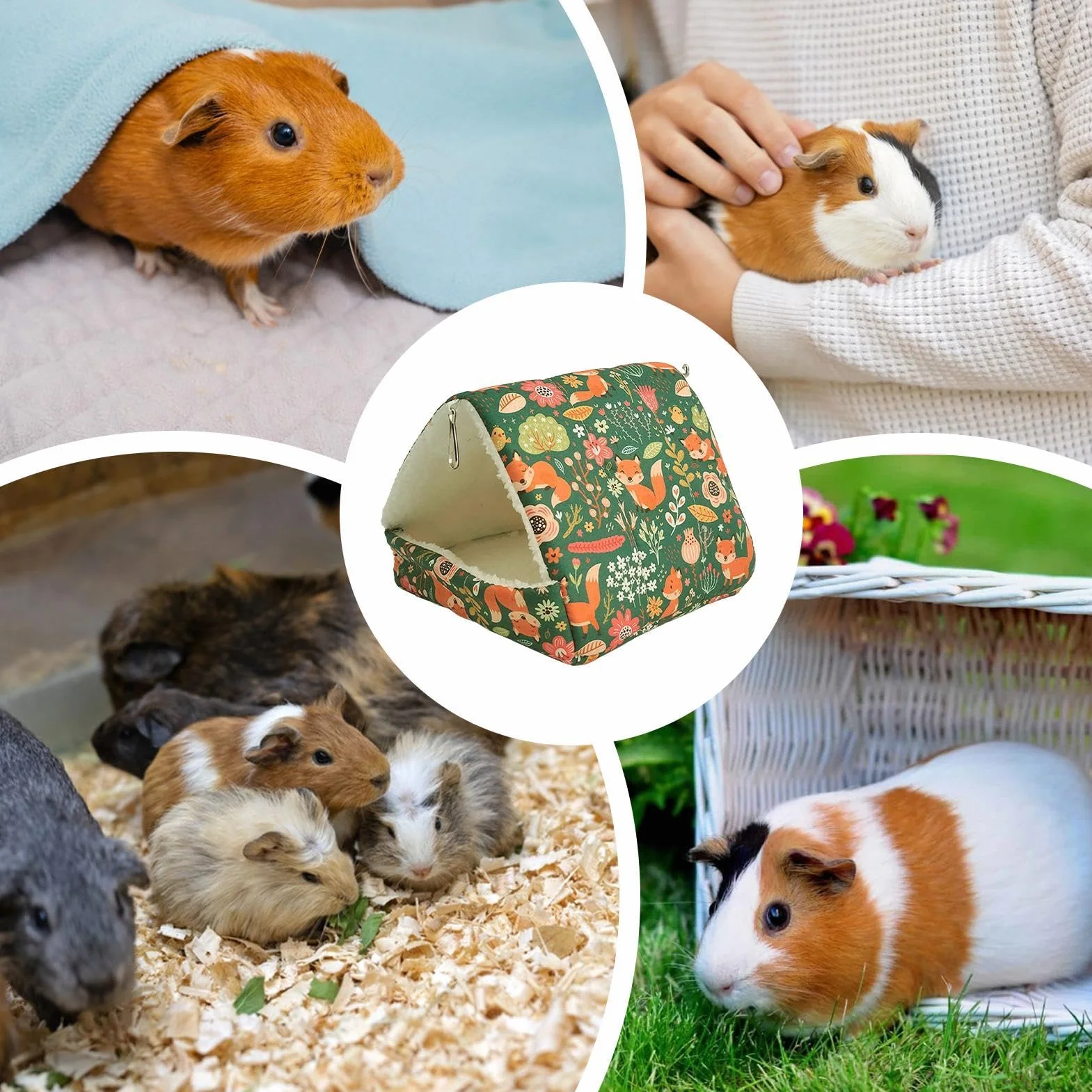 Gabbia per piccoli animali, cuccia invernale lavabile | Casa riscaldante per conigli, gabbia coniglio - Coniglio