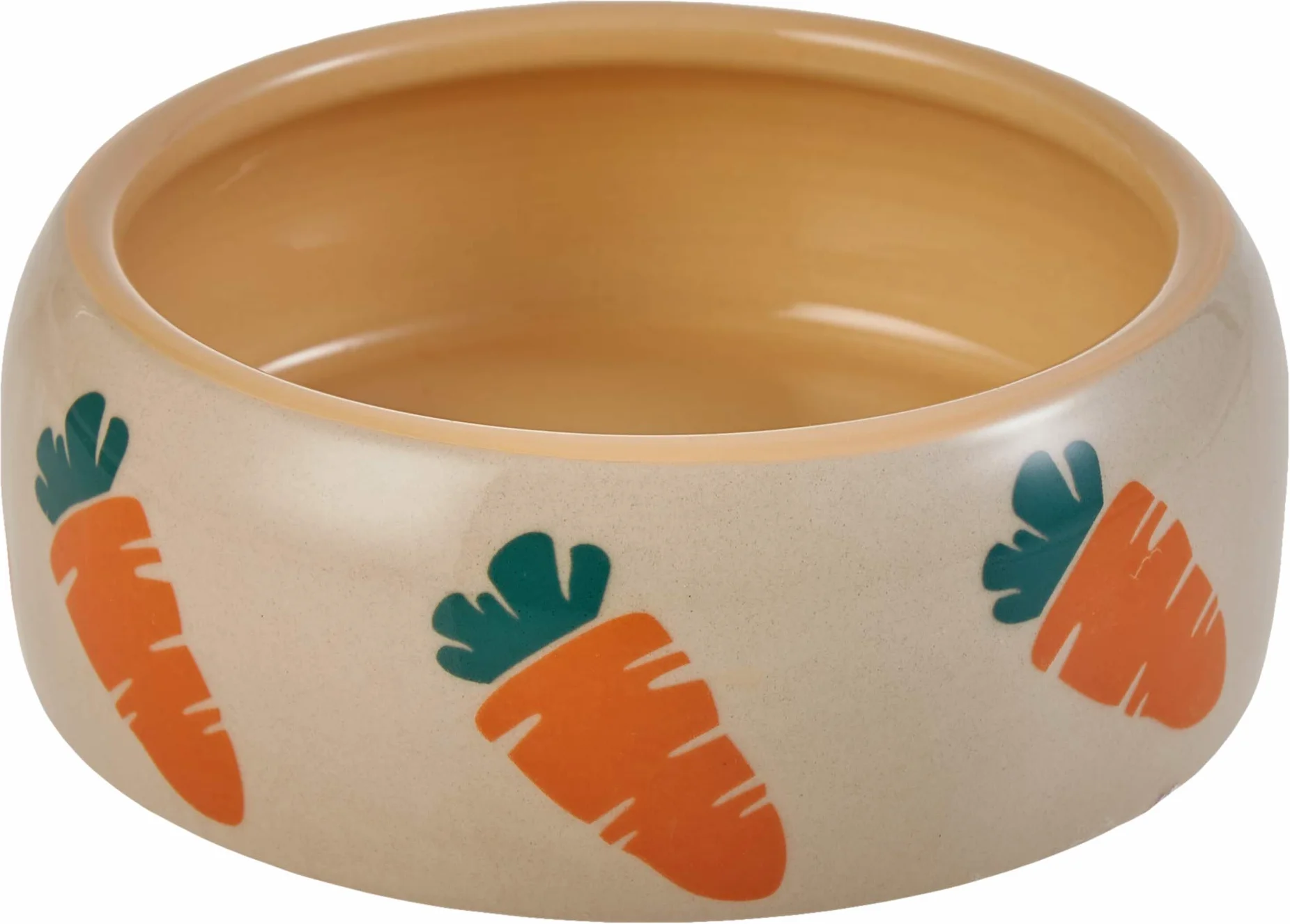 Nobby Mangiatoia in Ceramica Carrot 500 ml 1 Pezzo Beige Arancione