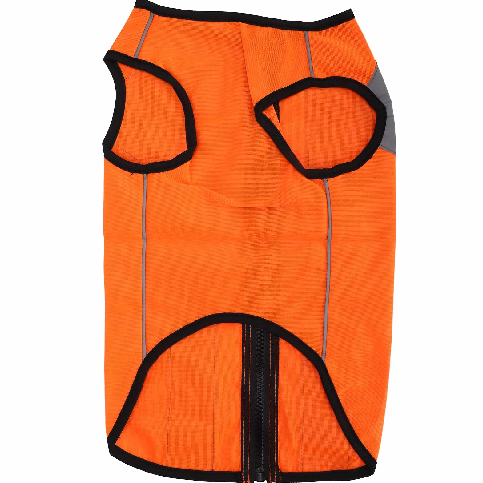 Giubbotto Riflettente di Sicurezza per Cani, Giubbotto Fluorescente Ad Alta Visibilità per Passeggiate Notturne, Gilet con Cerniera per Animali Domestici per Cani di Piccola(L-Arancio fluorescente)
