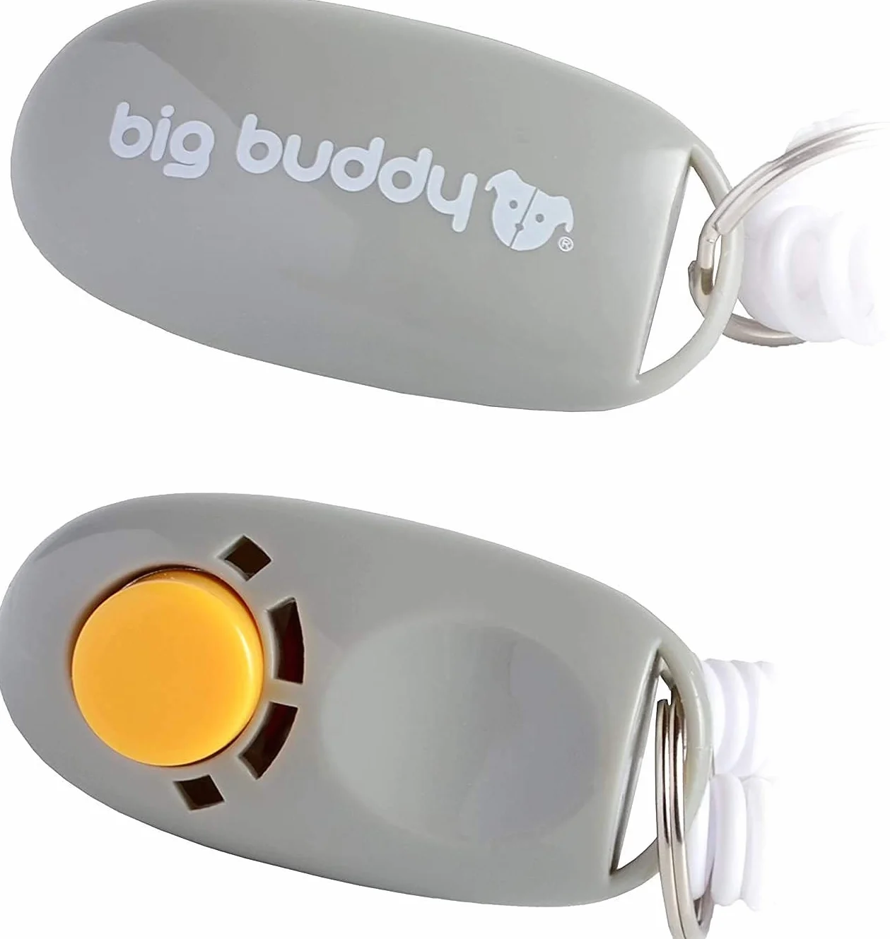Clicker professionale big buddy con cinturino elastico da polso, per addestramento con il clicker di cani, gatti, cavalli