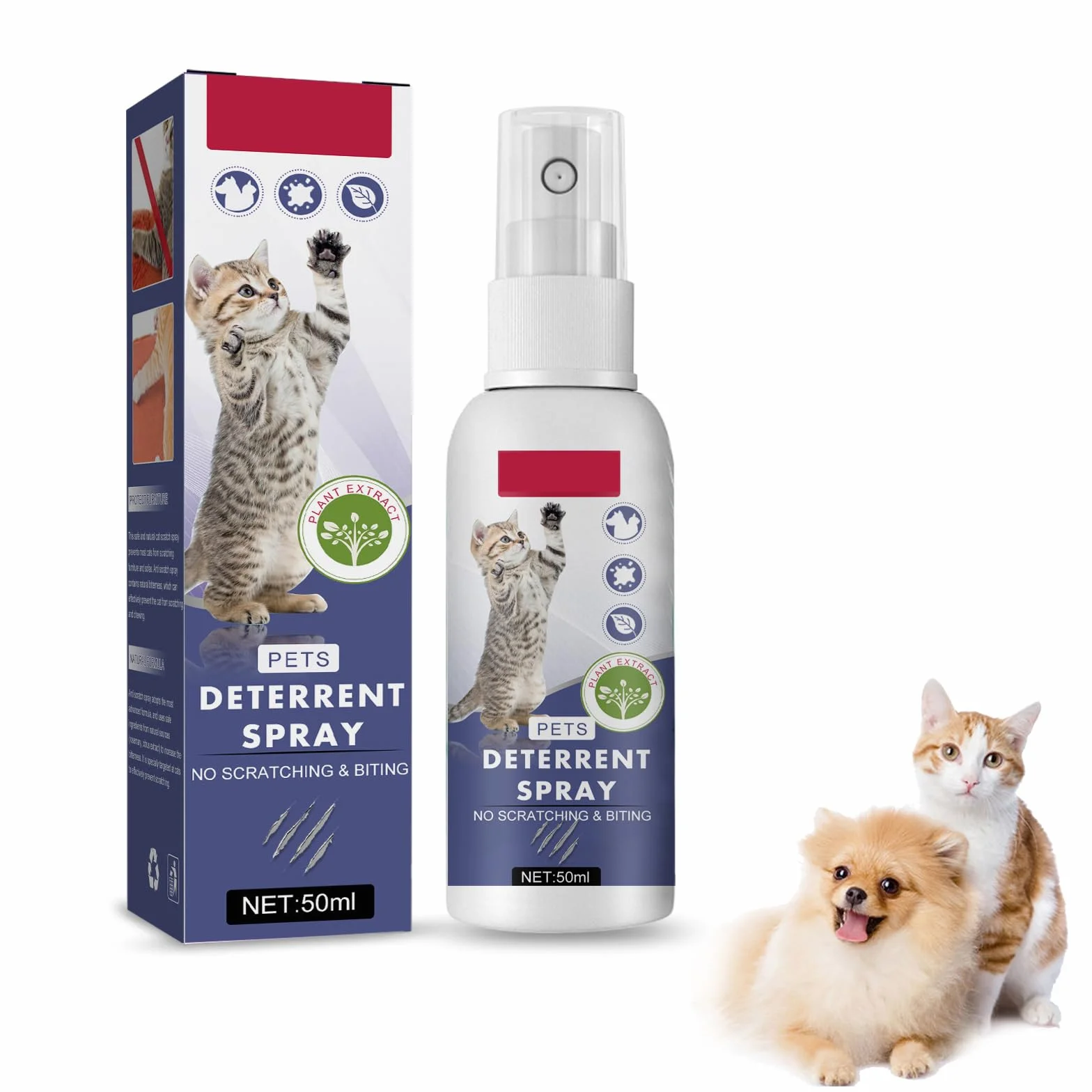 Repellente per Gatti,Spray AntiGraffio,Spray Disabituante Gatti,Spray AntiGraffio per Gatti,Spray Anti Graffio Gatto,Spray AntiGraffio per Animali Domestici,Cats Anti-Gatti Spray,50ml