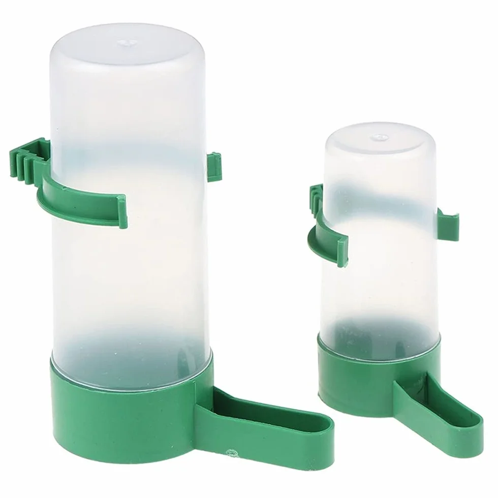 Abbeveratoio ad acqua per uccelli Abbeveratoio con pinza forniture per uccelli di Compagnie per pappagalli di Parruca Perruca calopsitte inseparabile
