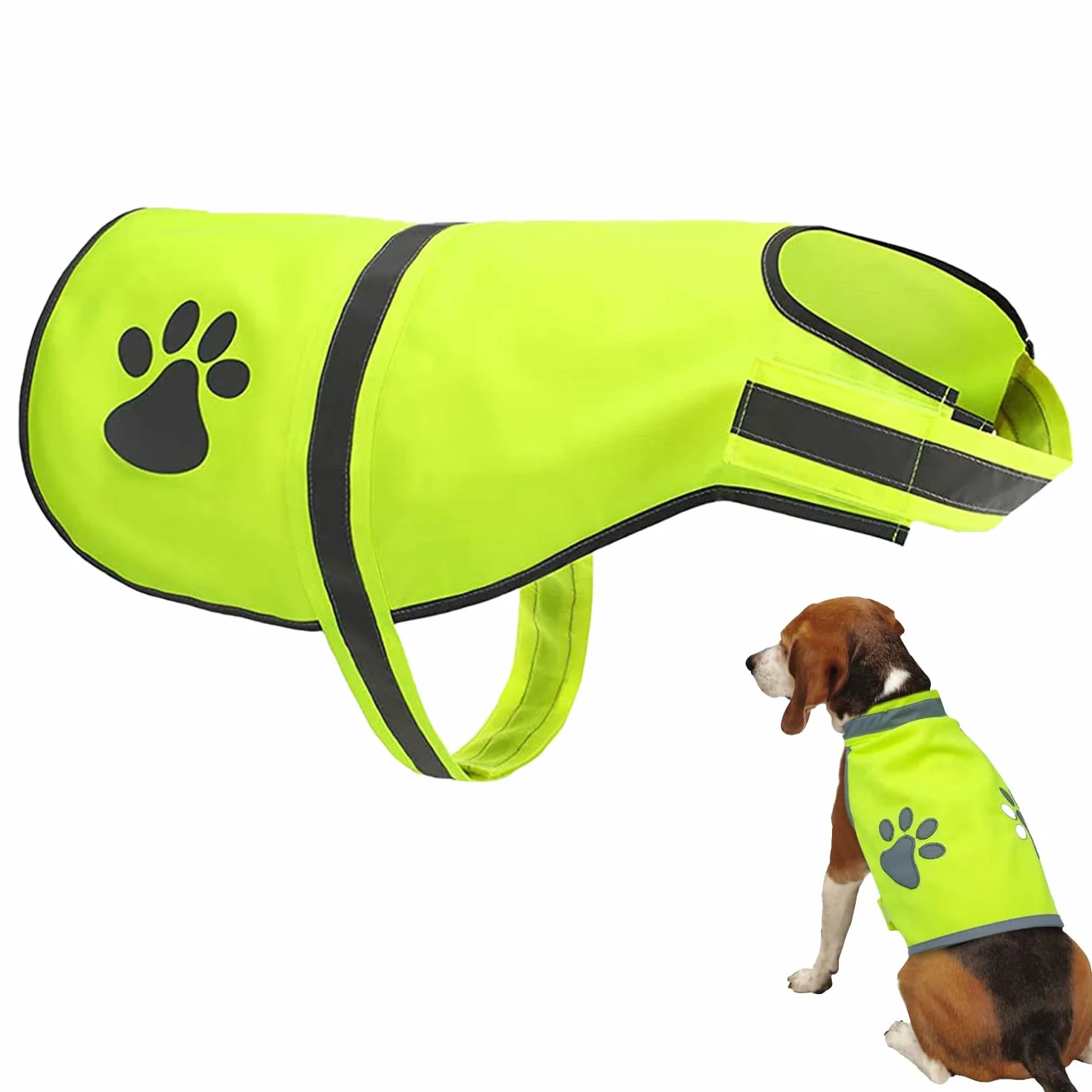 Riflettente Gilet di Sicurezza per Cani, Gilet Catarifrangente Notte ad Alta Visibilità