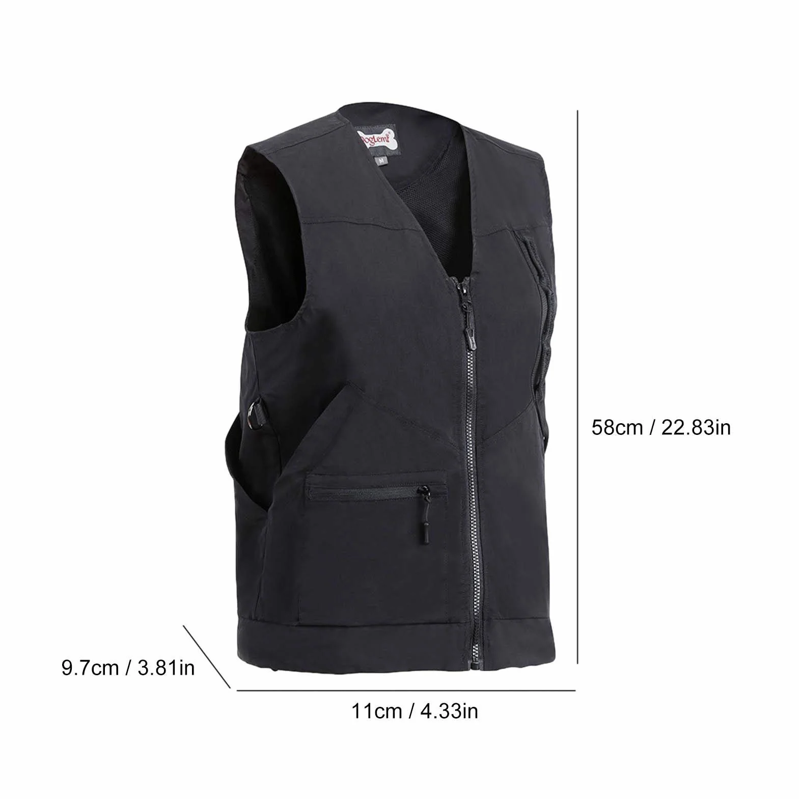 Gilet protettivo per addestramento cani con tasche multiple, giacca per addestratore di animali domestici, per uomo/donna (M)