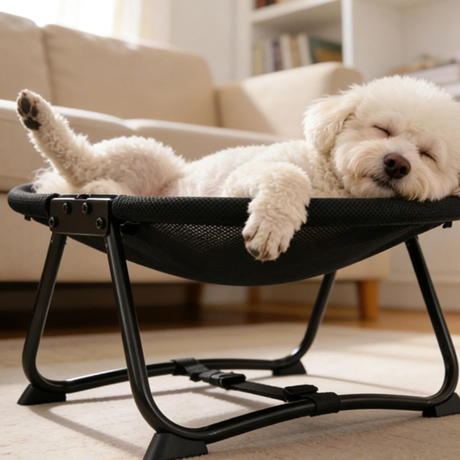 Generico Rialzato per Cani Tappetino Pieghevole Traspirante | Rialzato Pieghevole Per Animali Da Esterno Adatto A Cuccioli, , , Interno, Casa, Giardino, Viaggio, Campeggio, Spiaggia,