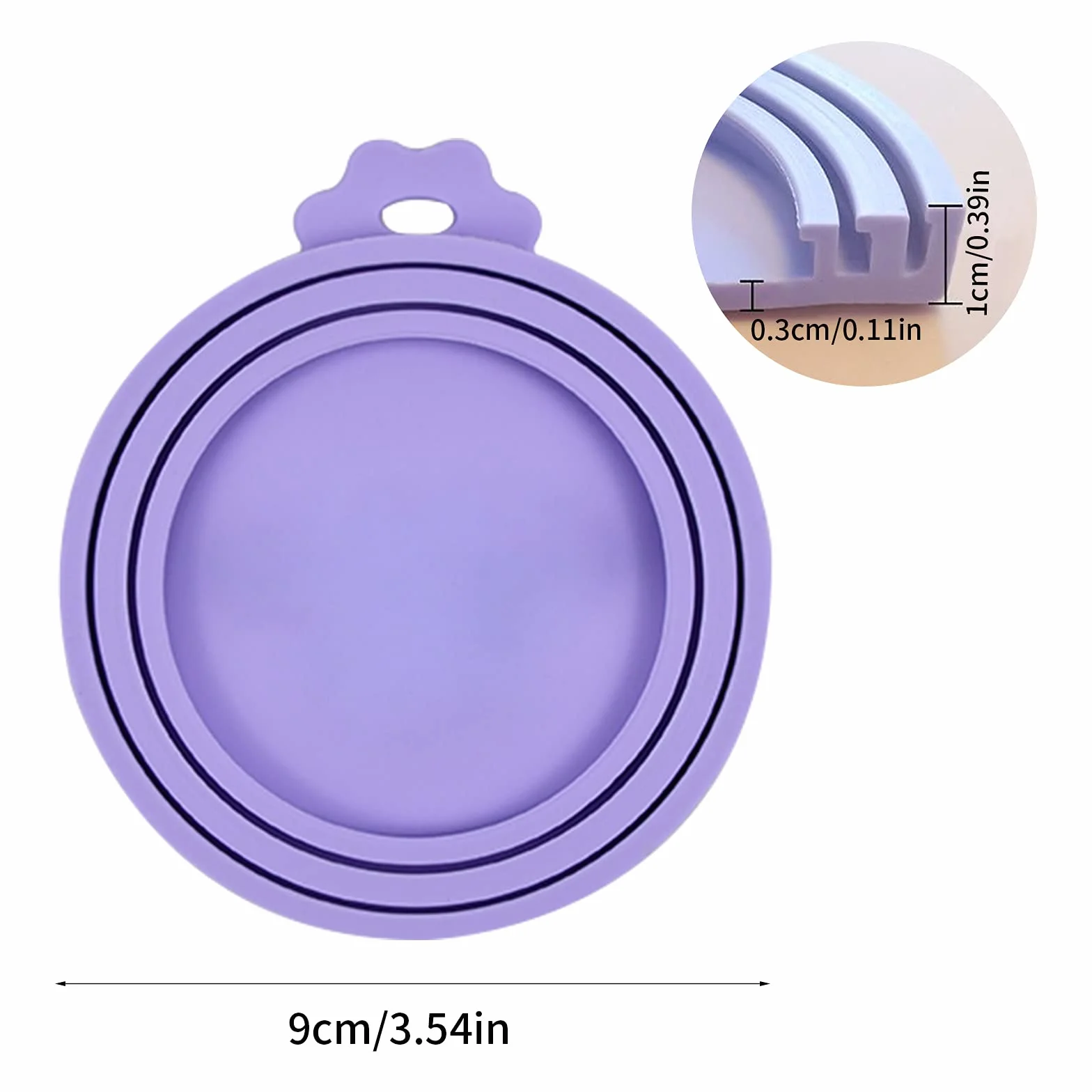 Dokeno 4 Pezzi Coperture in Silicone per Lattine di Cibo 3 in 1 Tappi per Lattine per Animali per Cani Gatti Coperchi Universali in Silicone per Scatolette di Cibo per Animali