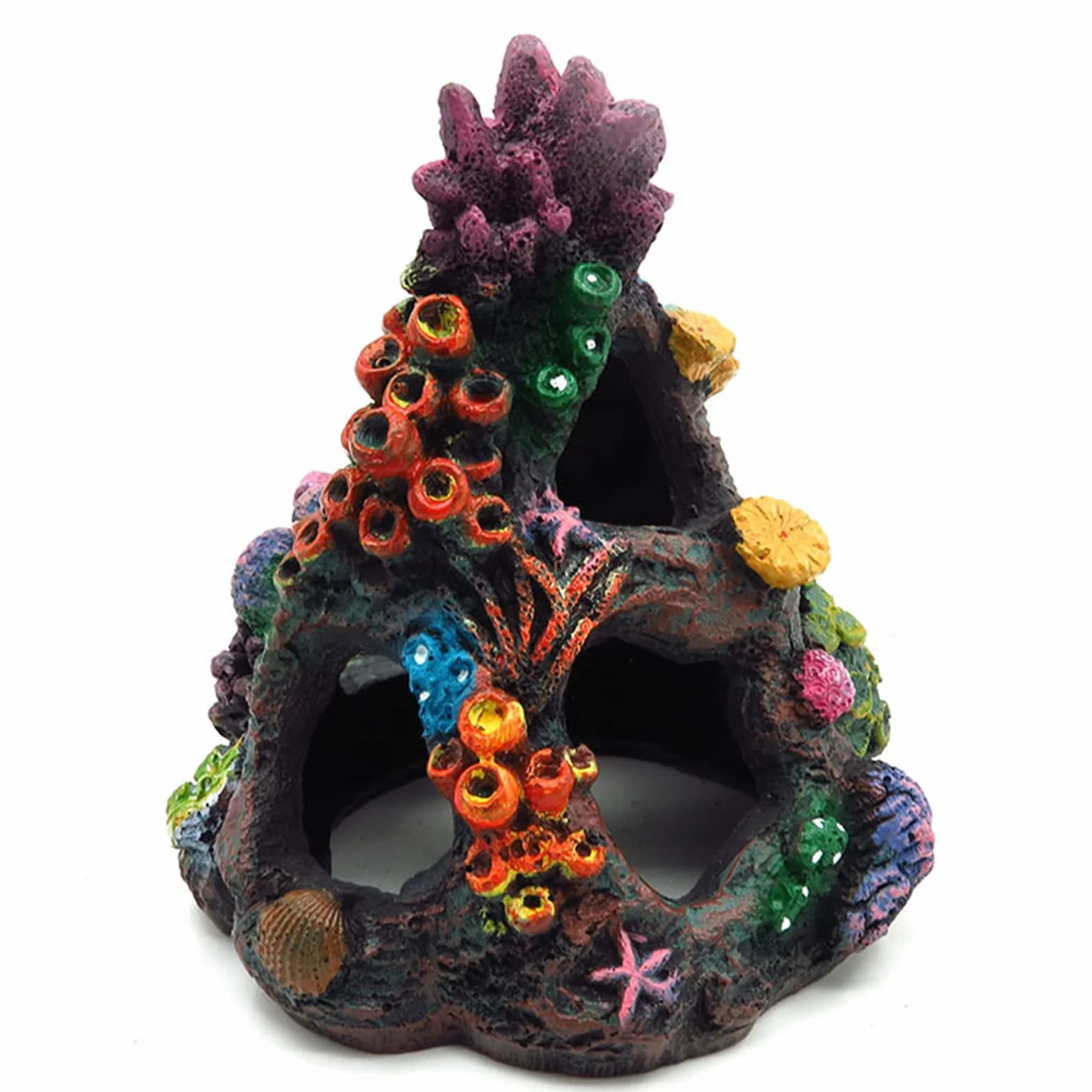 Artificiali Pietre sospese, Pietra di Corallo con Piante, Pesci Dacquario Ornamento per Acquari Fish Tank Landscape