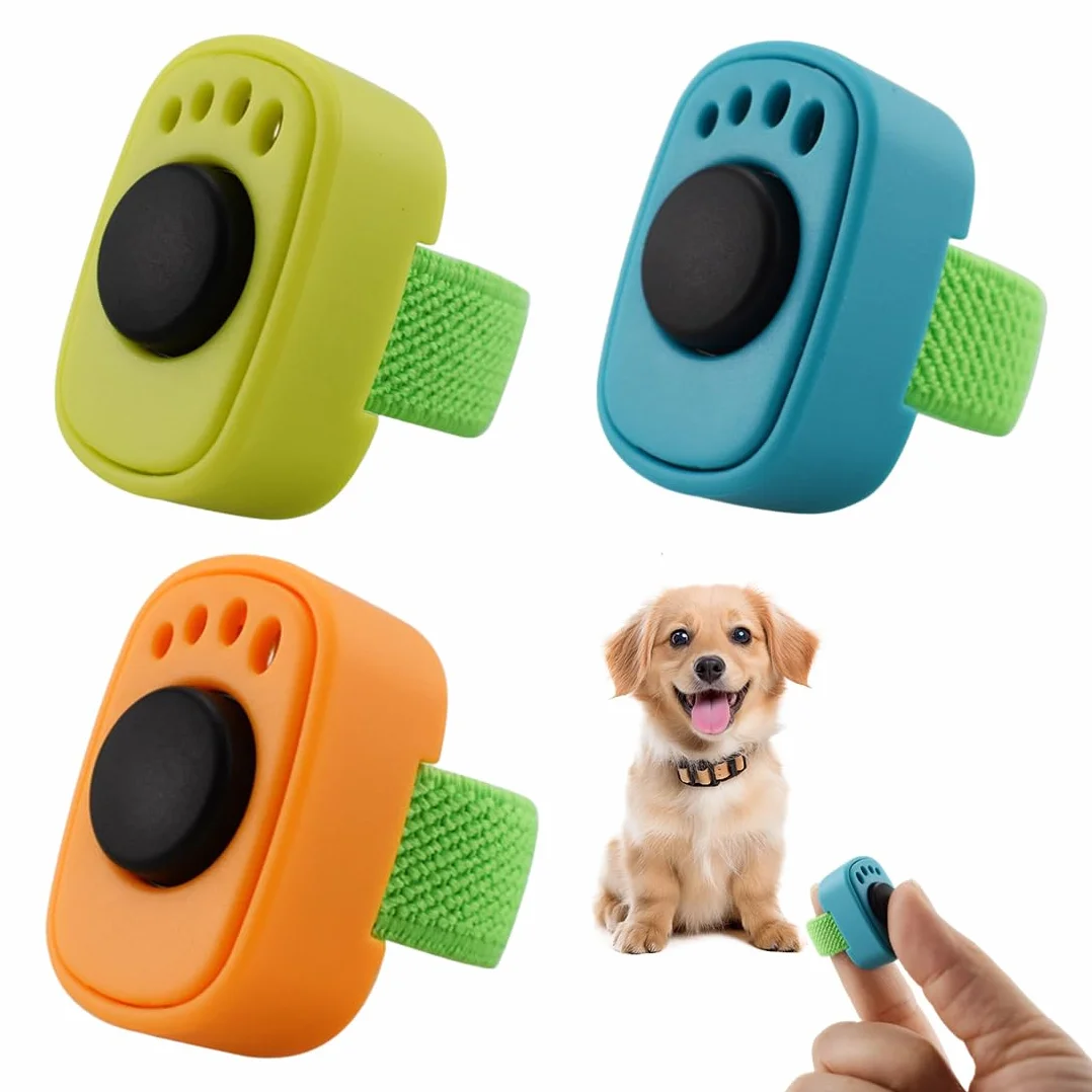 3 Pezzi Clicker per Cani Clicker Addestramento Cani Formazione Clicker, Clicker con Anello per Cane Gatto Cavallo Accessorio Pratico per l'Addestramento di Cani Gatti e Cavalli