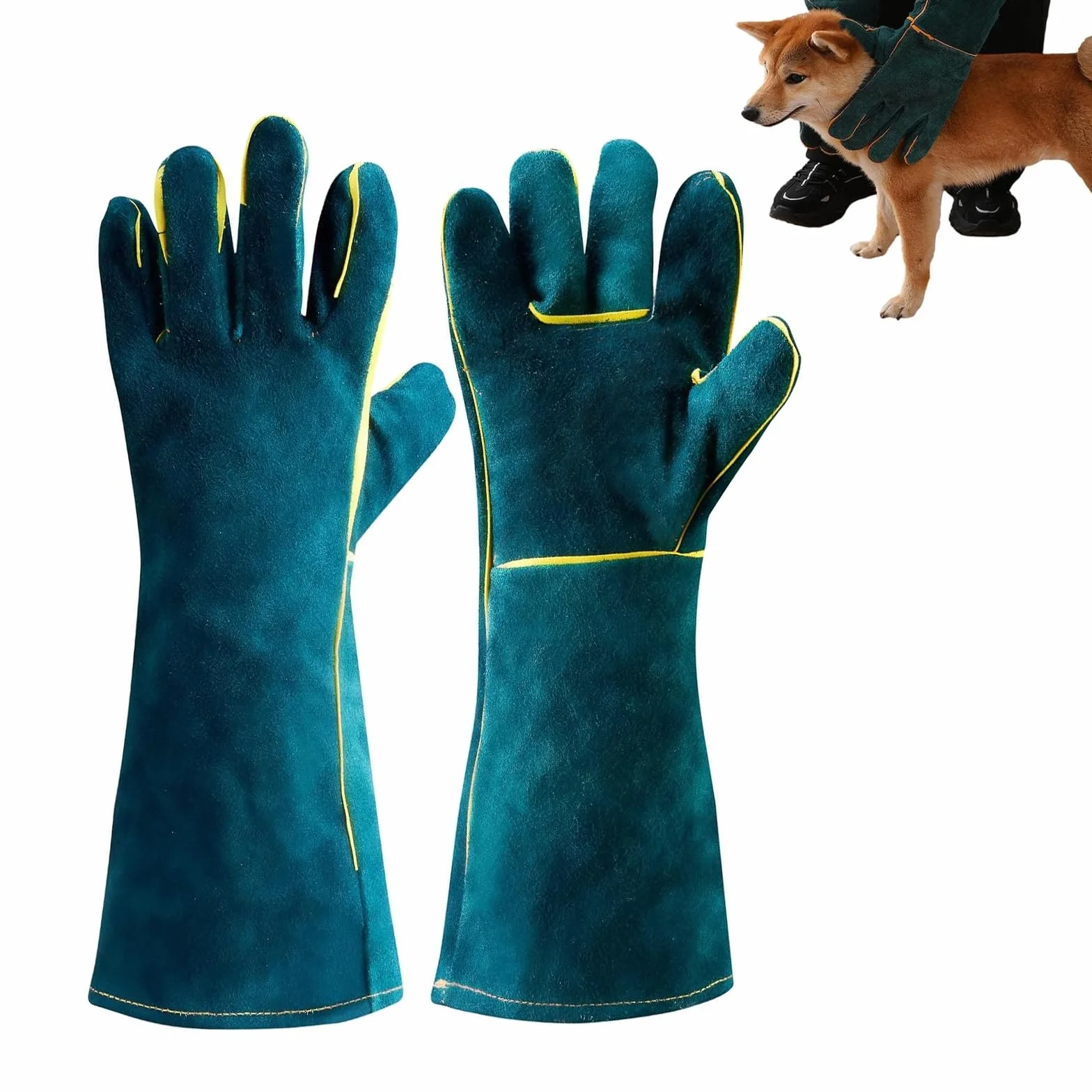 Guanti Antimorso da Lavoro 40 cm per Animali – Cani, Gatti, Uccelli, Serpenti