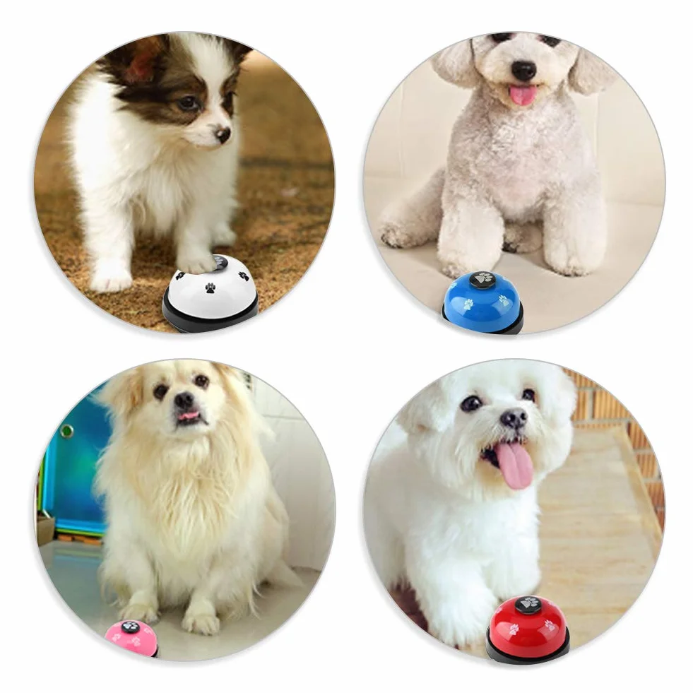 Campanello per Addestramento del Cane, Campanello per Cani Campana per Animale Addestramento Premendo Campana per Chiamata(Rosso)