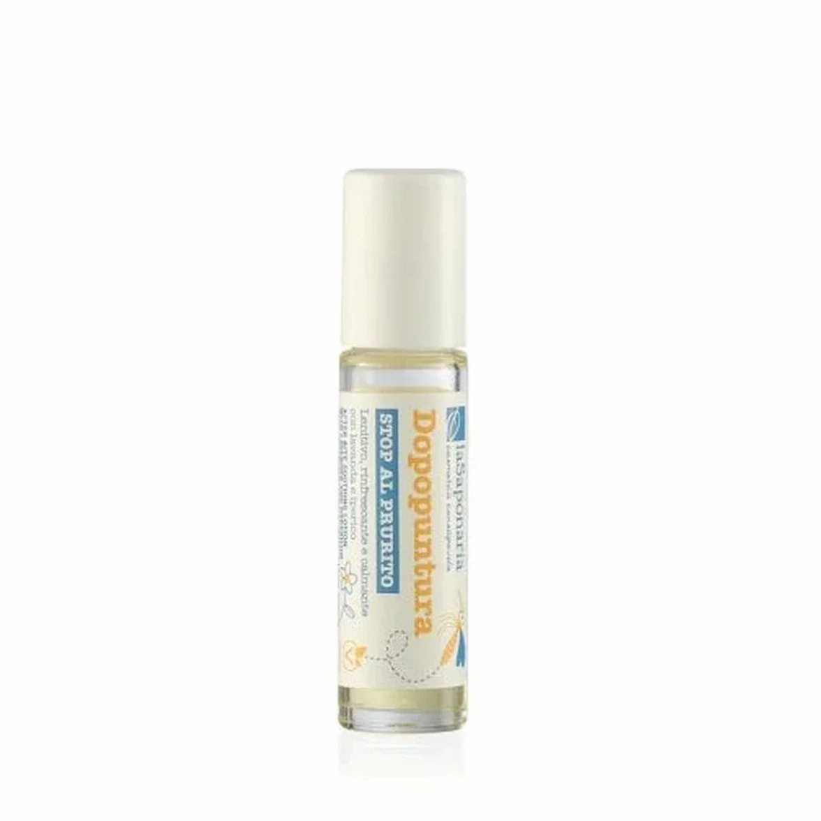LASAPONARIA | Roll-On Dopopuntura Naturale 9 ml – Sollievo Immediato da Punture di Zanzare e Insetti | Stop Prurito, Formula Lenitiva con Oli Essenziali | Tascabile e Facile da Usare