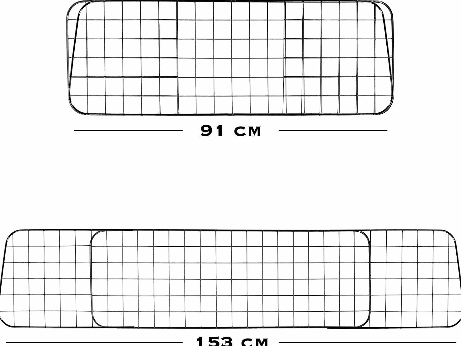 Heldenwerk Griglia divisorio Auto per Cani Universale - Separatore per Cani Bagagliaio con Fissaggio del poggiatesta - barriera divisoria Auto per Cani