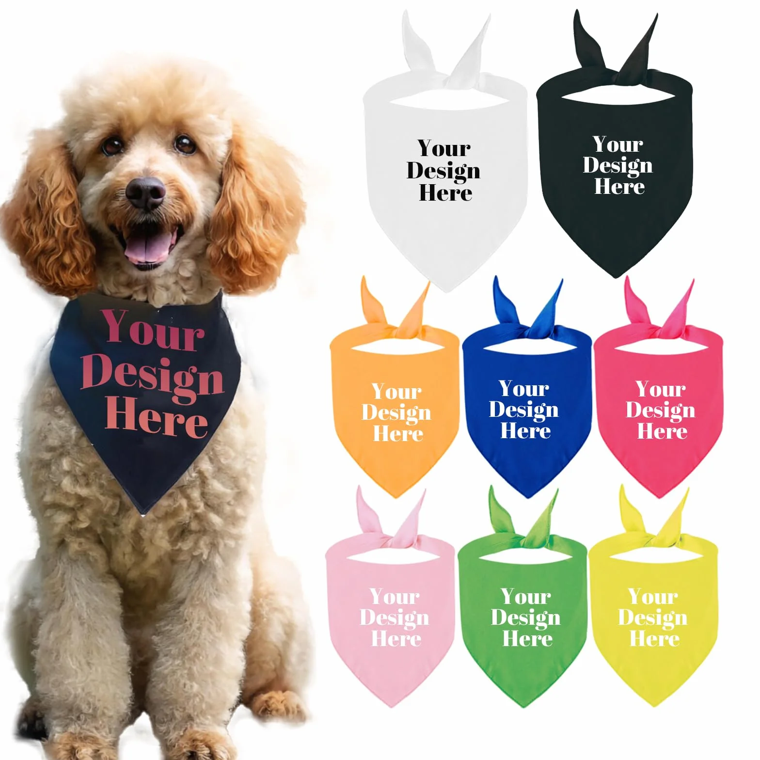 Personalizzabili Bandane per cani con nome, foto, logo piccolo medio grande taglia cuccioli gatti