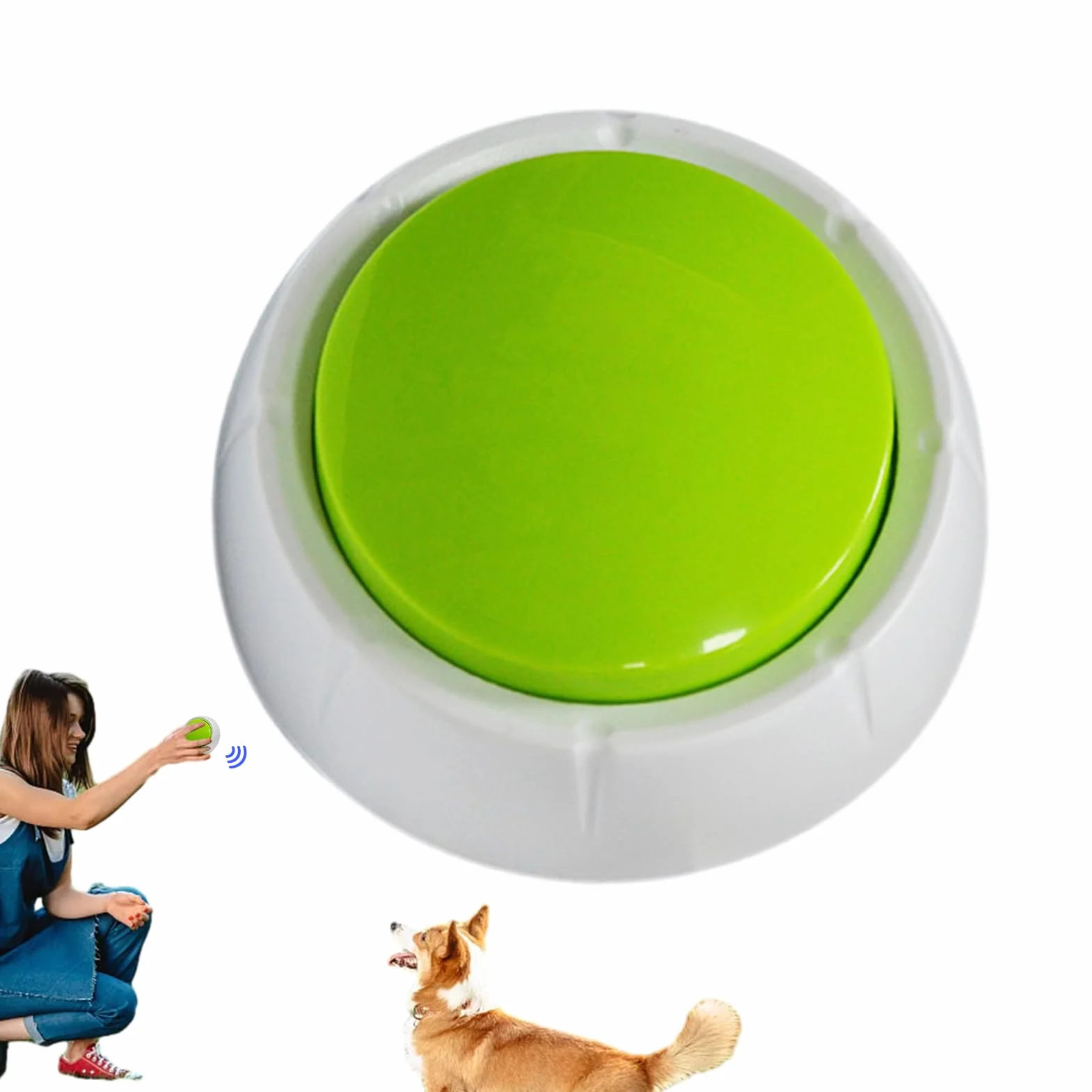 Pulsanti parlanti per cani, pulsanti parlanti per cani - Pulsante di registrazione vocale per l'addestramento del cane | Forniture interattive per animali domestici con registrazione e