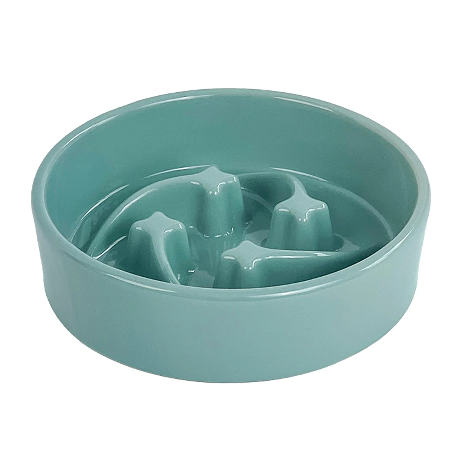 Mangiatoia antiscivolo per animali domestici con base antiscivolo per cani e gatti ciotola in ceramica antiscivolo per mangiare lentamente ciotola per cani e cani di piccola taglia
