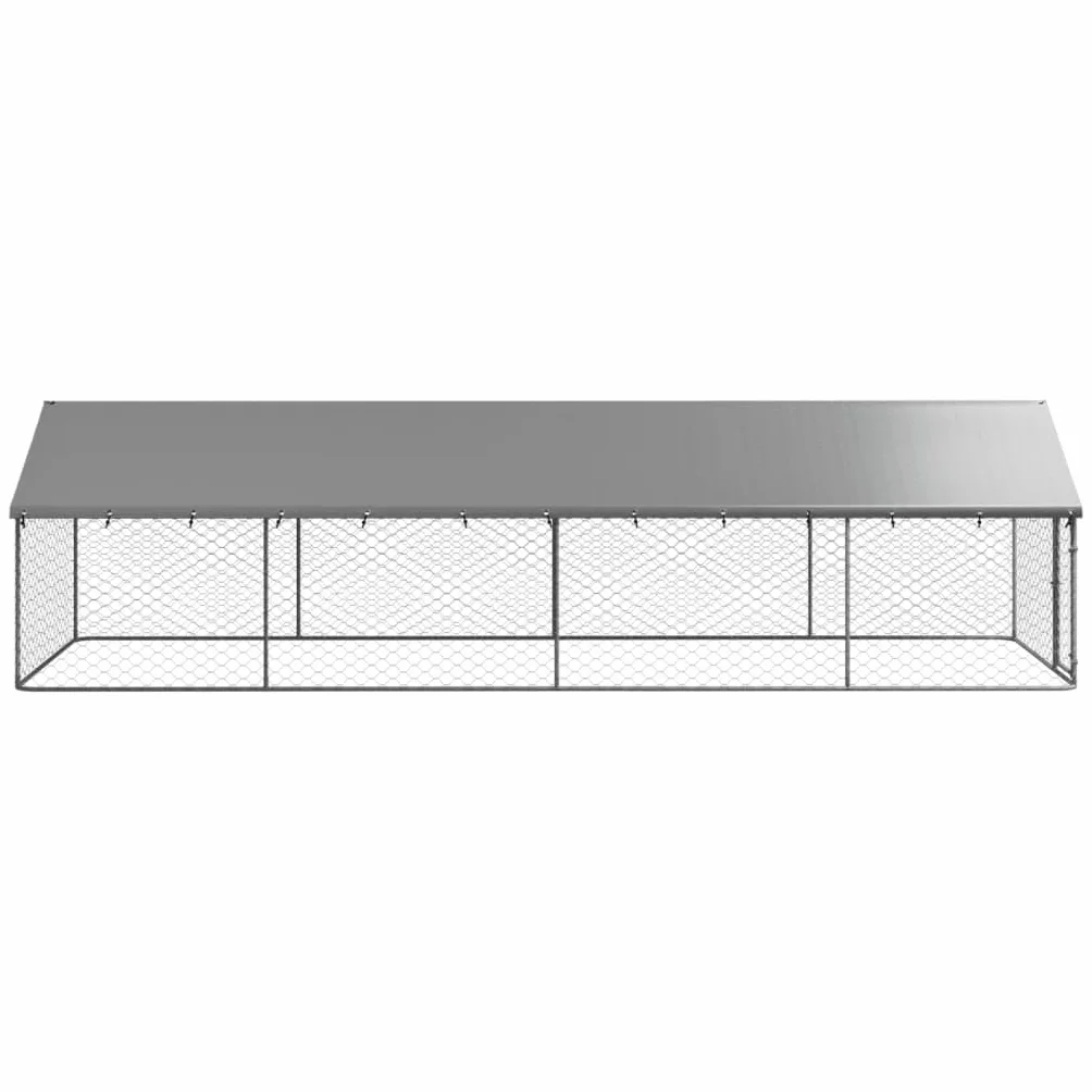 Willood Gabbia per Cani da Esterno con Tetto 600x200x150 cm