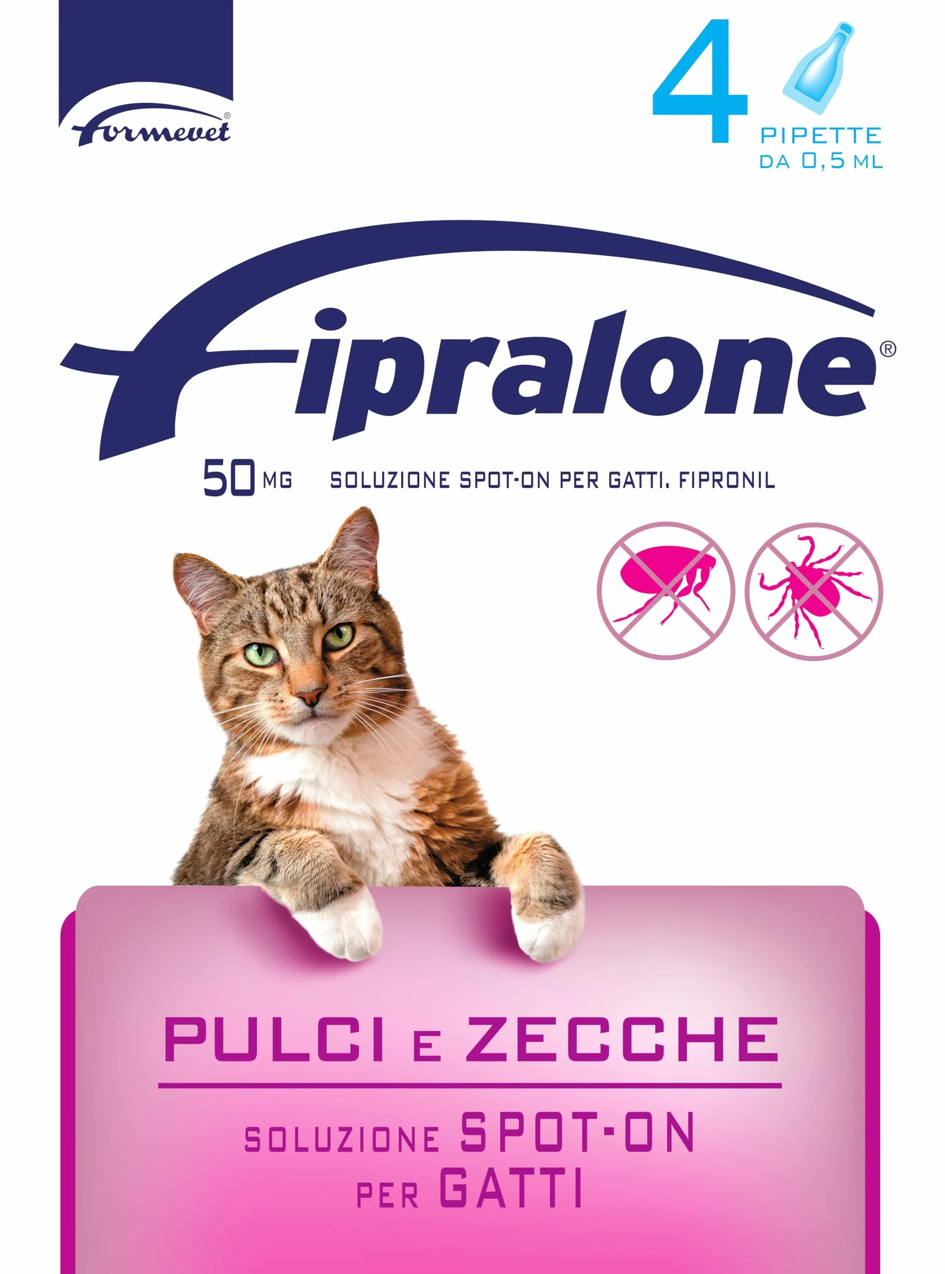 Fipralone Regular Fipralone 50 Mg Soluzione Spot-on per Gatti