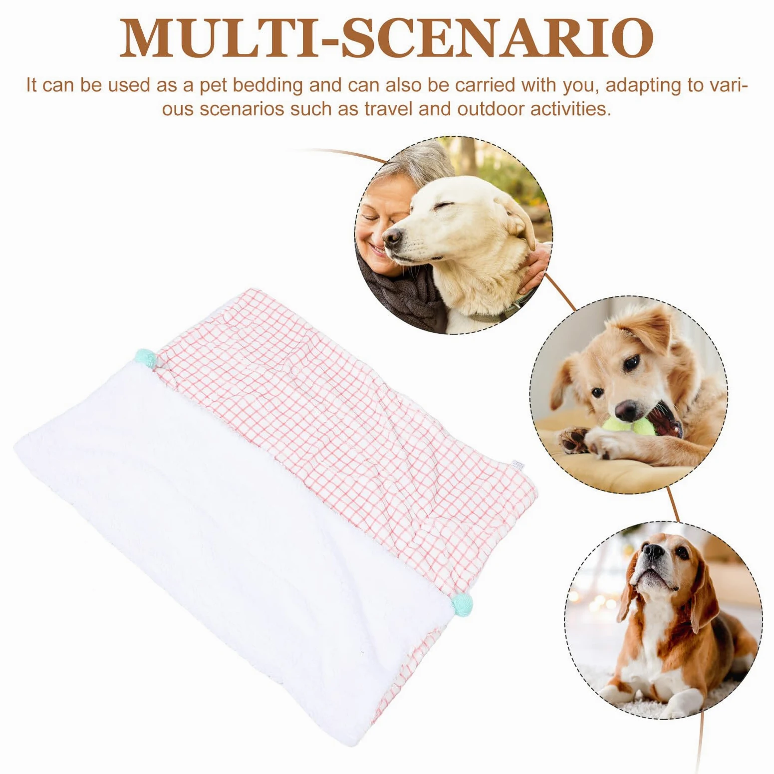 Coppata coperta per animali domestici comodi felpato