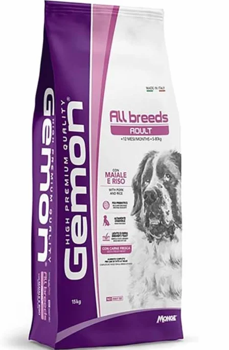 Gemon All Breeds Adult Maiale e Riso 15kg