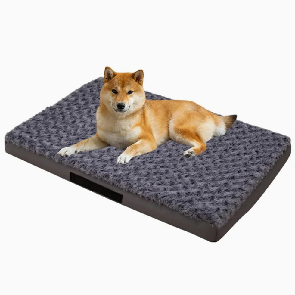 Cuccia per Cani Ortopedica, Materassino Cane con Copertura Sfoderabile E Lavabile, Cuscino Soffice Morbido Peloso Antiscivolo per Animali Domestici,S