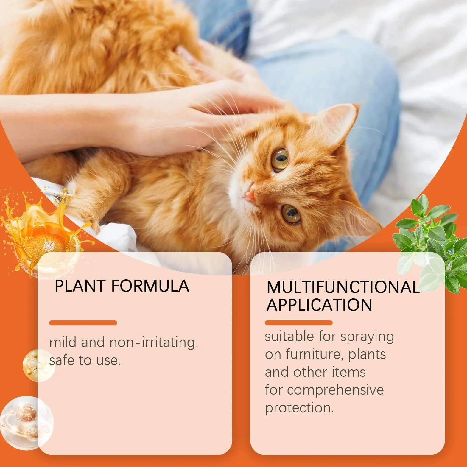 Spray Repellente per Gatti Naturale Anti-Graffio Deterrente, per interni ed esterni, sicuro ed efficace, protegge mobili, divani, tappeti e aree riservate, nuova formula per un migliore addestramento