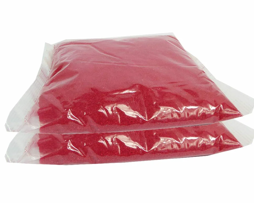Sabbia Colorata Decorazione Sottile 0,4-0,7 mm 2 kg (Rosso Amore)
