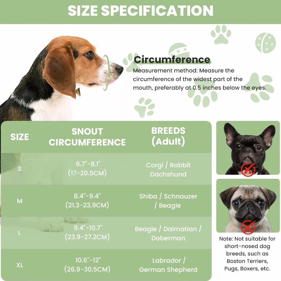 AUAUY Museruola per Cane, Museruola Riflettente Regolabile, Materiale a Rete Morbido, Impedisce di Mangiare e Leccare, Museruolas Anti-Morso e Anti-Abbaio per Diverse Razze Canine (Nero,XL)