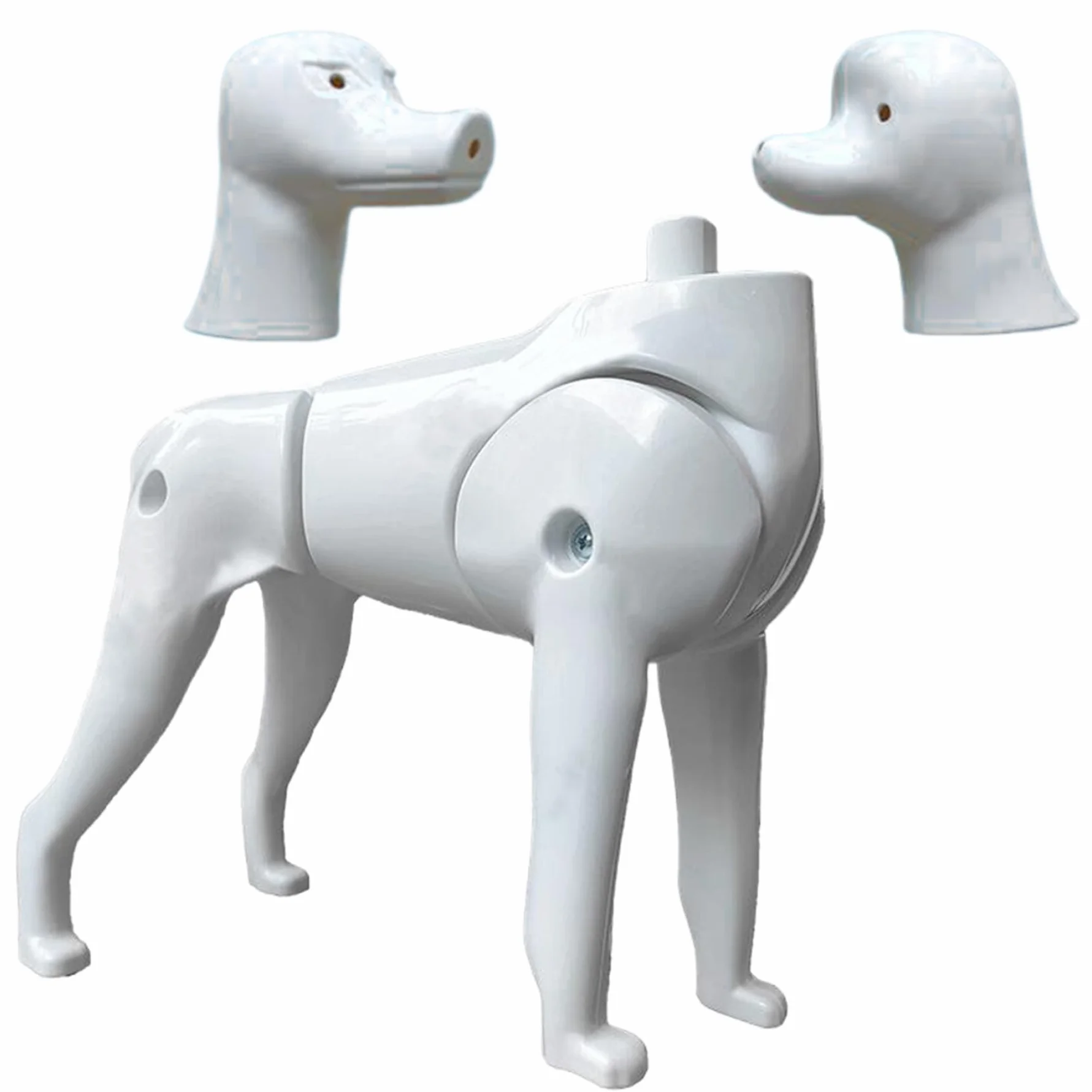 Modello per cani Mannequin, 2 in 1 Pomeranian & Poodle Dog Model, strumento di pratica di toelettatura per l'addestramento del toelettatore