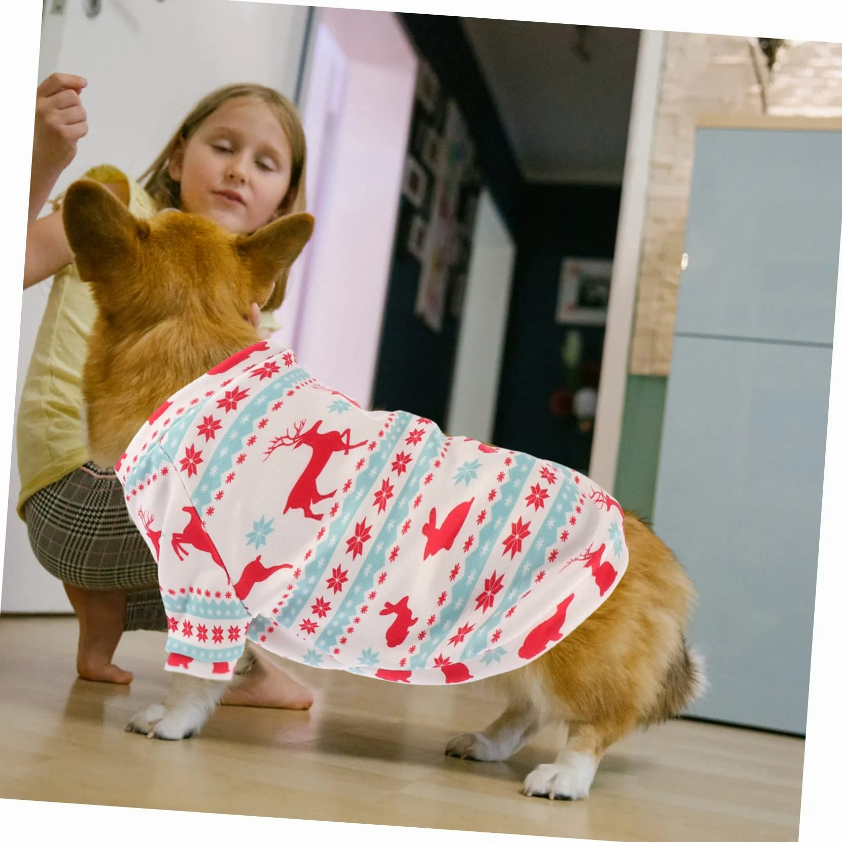BESPORTBLE 1pezzi Vestiti per Cani Costume di Natale per Animali Domestici Abbigliamento Natalizio per Cani Resistente e Confortevole Compatto e Elegante per Feste e Passeggiate