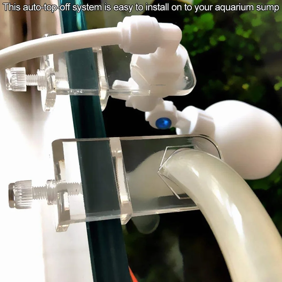 Auto Water Filler Controller Sistema di Auto-rabbocco Regolatore del Livello dell'Acqua Valvola a Galleggiante Regolabile Montaggio per Acquario Pet Supplies