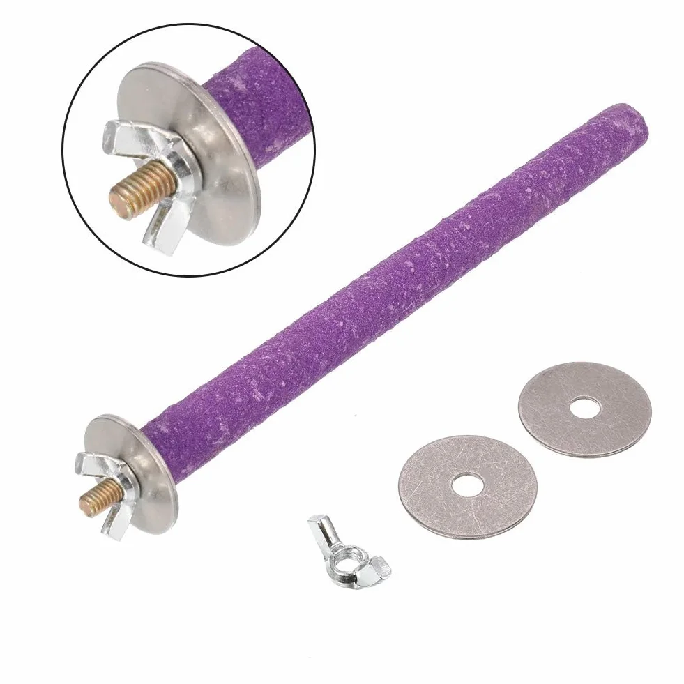 5 Pezzi 20cm Posatoio per Pappagalli,Posatoio per Pappagallo Giochi per Accessori,Trespolo per Pappagalli per Uccello Giocattolo di Masticare Domestico Piattaforma
