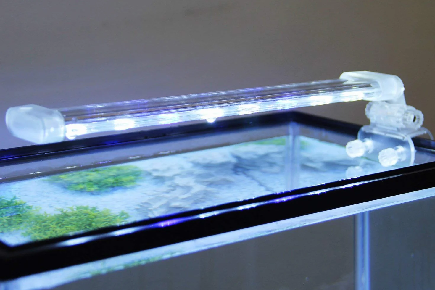 BPS - Lampada da acquario a LED, illuminazione per piante, luce bianca e blu, 2 modelli da 4 W/8 W (12 W: 400 x 40 mm) BPS-6169
