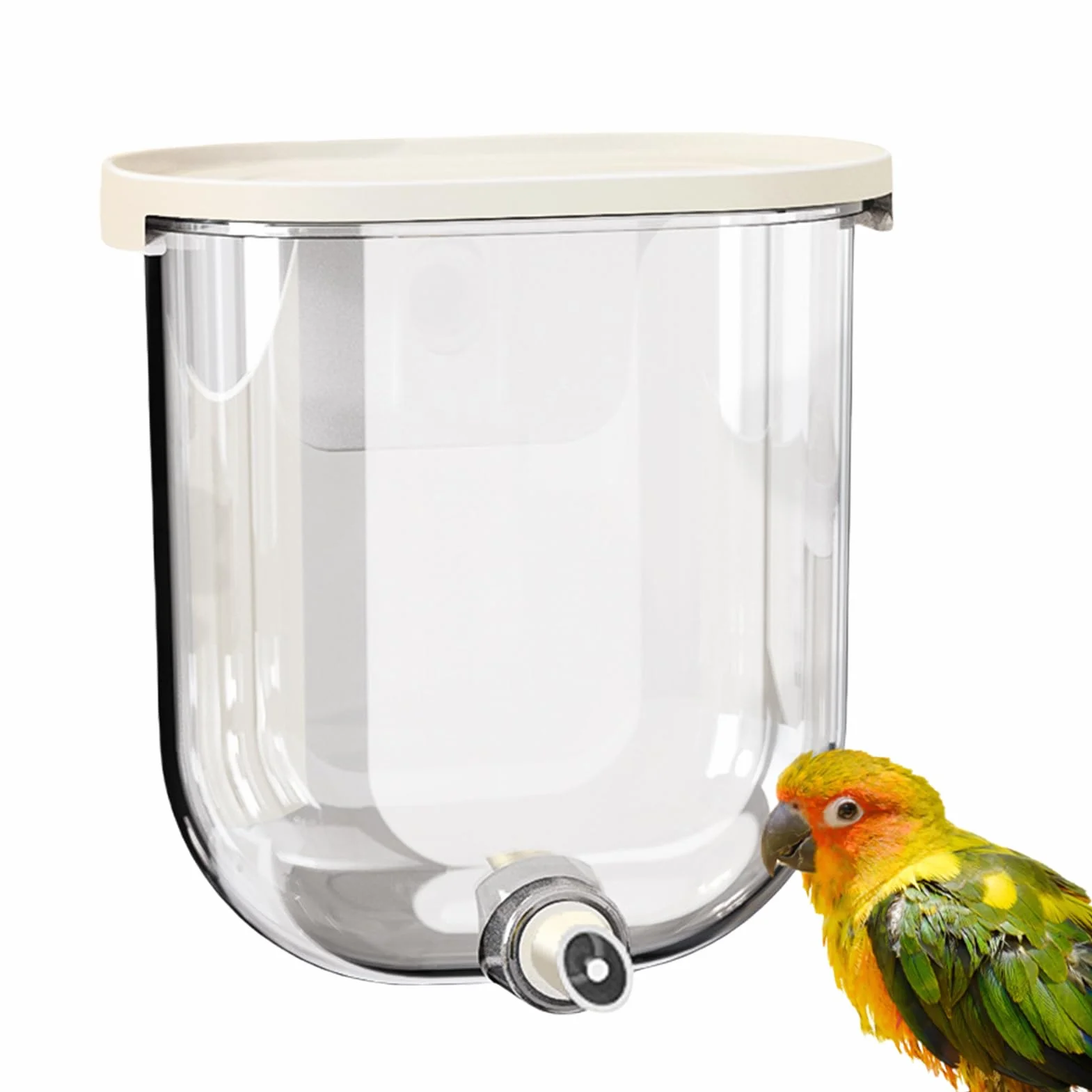 Bevitori D'acqua Per Uccelli | Beverino per Pappagallini | 330ml Tocco A Spillo Senza Gocciolamento Bevitore Da Montare Per Colibrì Pappagallini Fringuelli Pappagalli Canarini Cocorite