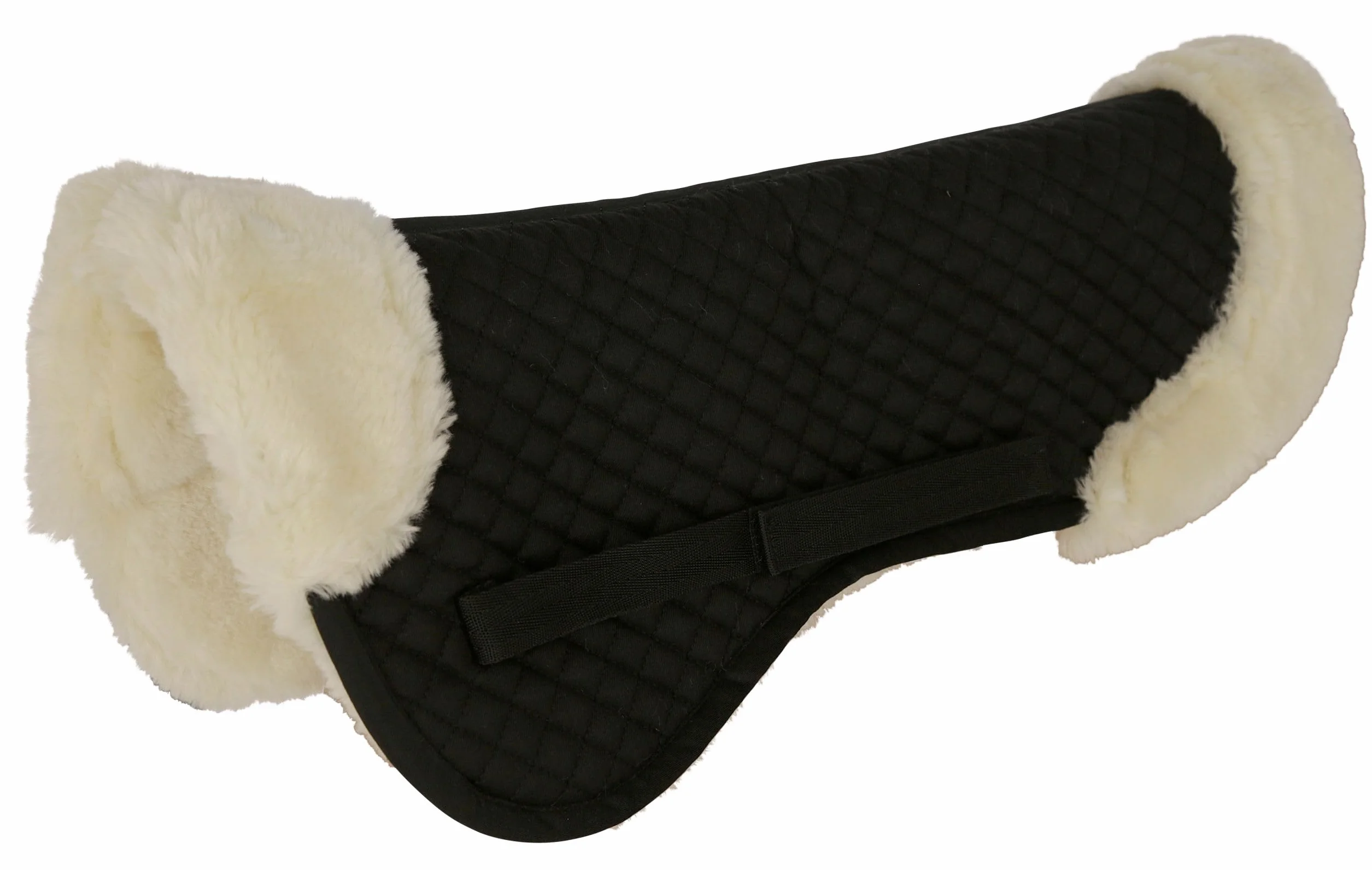 Kerbl Cuscino per Sella, Nero, Pelliccia Sintetica, Full