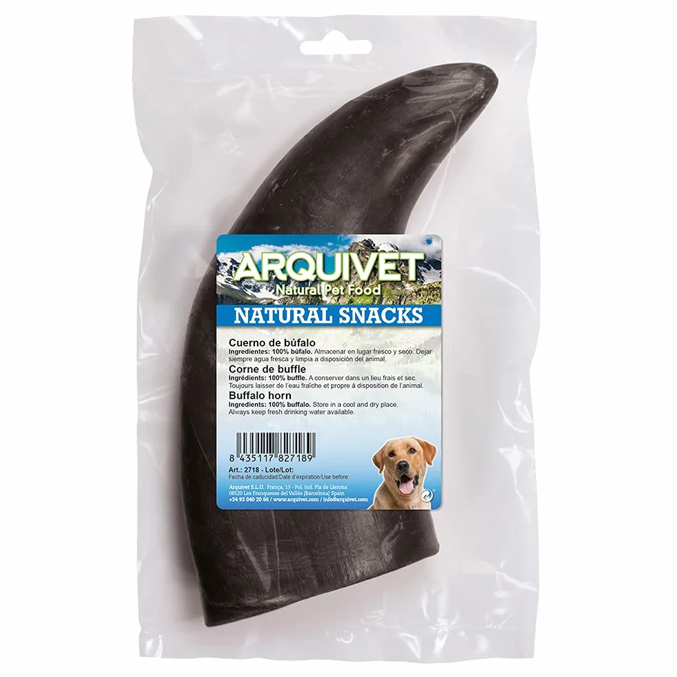 ARQUIVET Corno di bufalo per cani - snack naturale masticabile