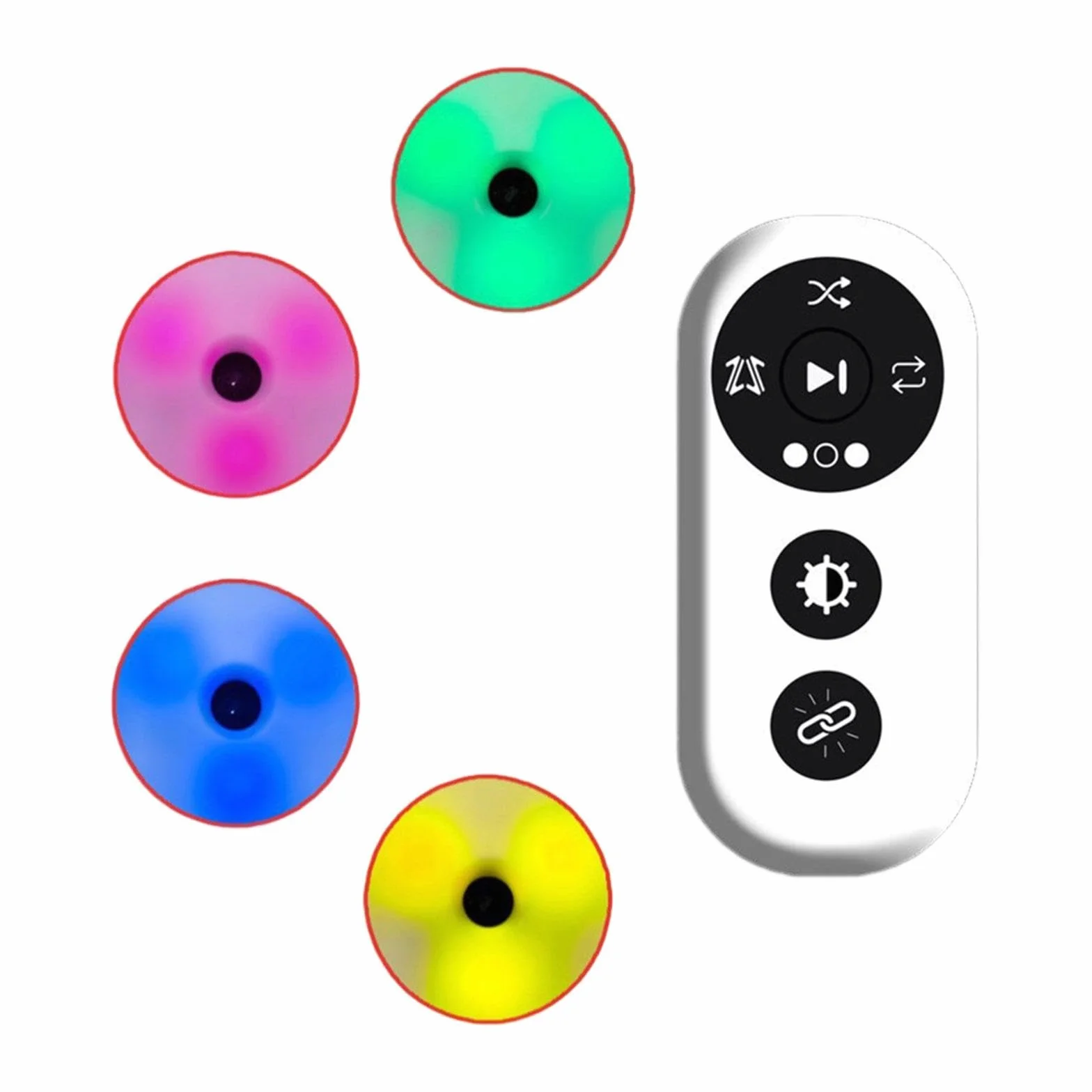 rockible Luci di Allenamento di Reazione con 4 modalità, Attrezzatura per Agility, Kit di Allenamento di Agilità Sportiva per Calcio, Basket, Calcio a 5, Utilizzate Sia all'Interno Che all'Esterno