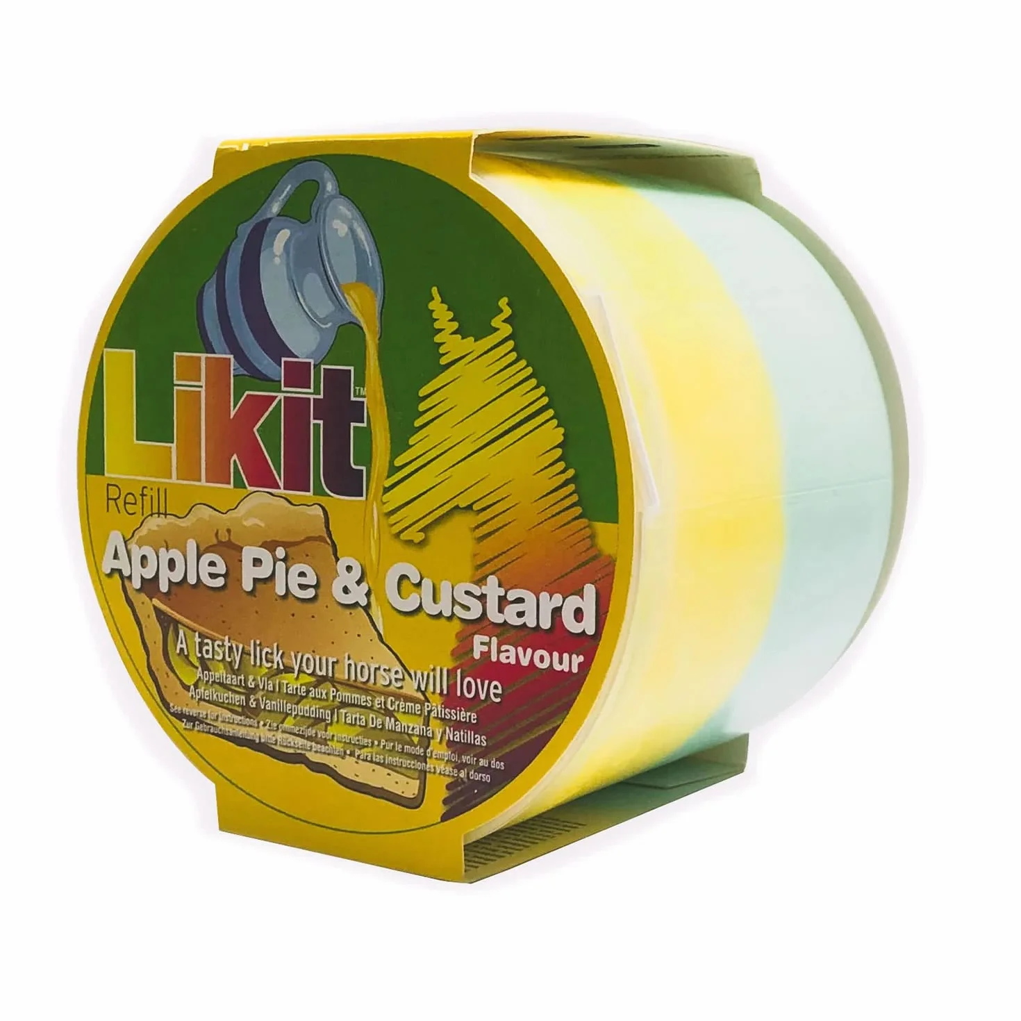 Likit Ricarica per cavalli, carota, 650 g, gustoso trattamento per cavalli, riduce la noia e lo stress del cavallo, carota