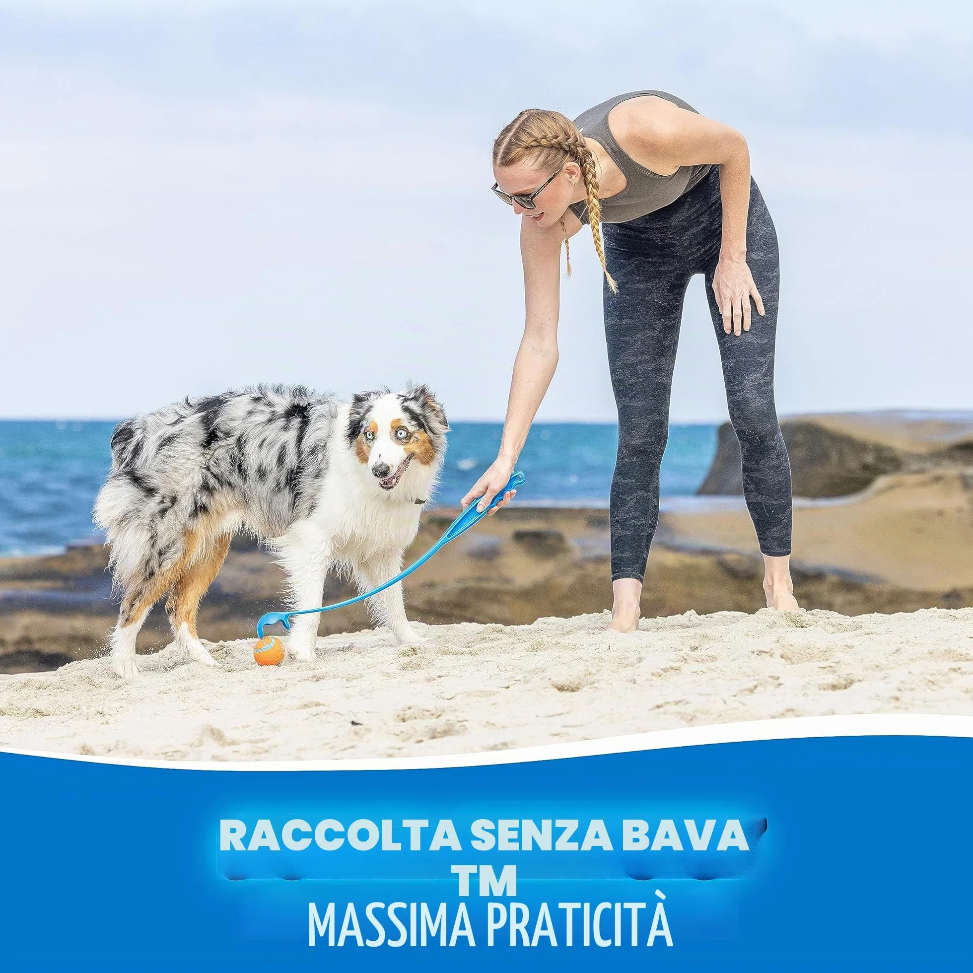 Chuckit! – Lanceur Fetch & Fold 25M – Lanciapalle per Cani - Lanciatore per Cani Pieghevole - Lanciatore Compatibile con Palline Medie - Viene Fornito con 1 Fetch Ball Medium