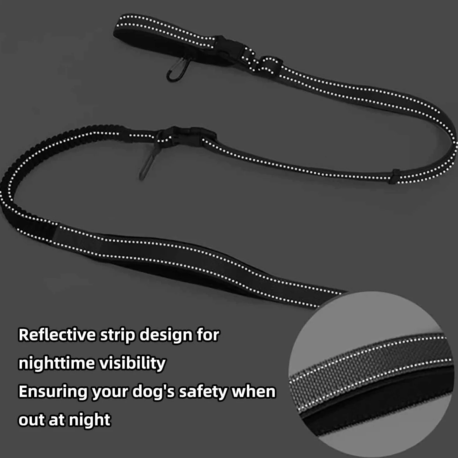 Guinzaglio Per Cani Guinzaglio Cane Gatti Coulisse Gancio (Black,2.5x140cm-195cm)