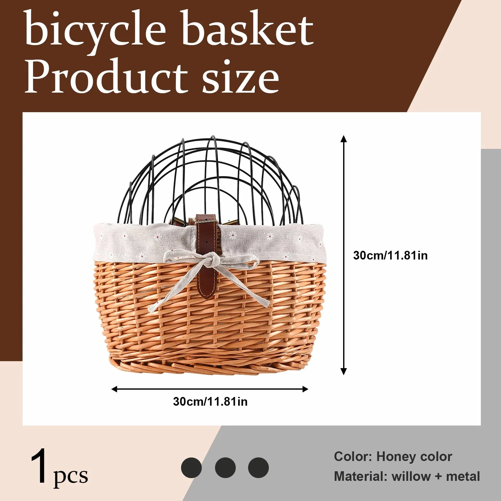Nagoyuki Gatto Cane Bicicletta Anteriore Manubrio Cestino Animali Domestici Tessuto Mano Wicker Bici Da Strada Cestino Pet Gatto Cane Del