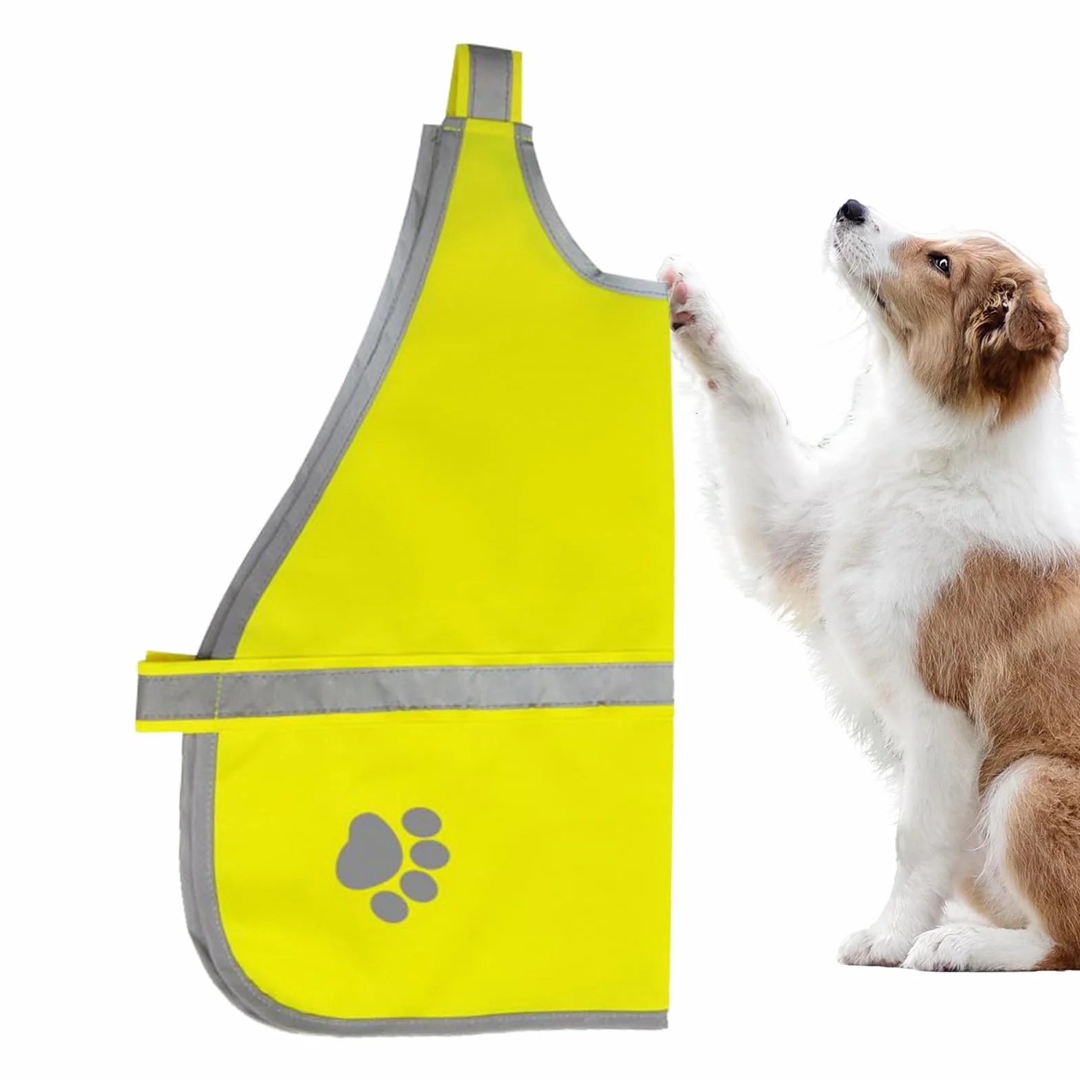 Giubbino Rifrangente Per Cani Arancione | Gilet Protettivo Rifrangente per Cani,Indumento Regolabile Alta Visibilità Per Escursionismo Passeggiate Addestramento Sicurezza Caccia