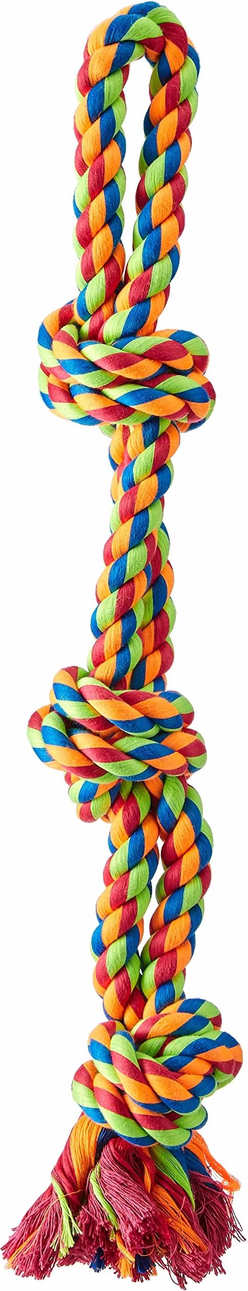 Croci Cotonosso Corda da gioco per cani in puro cotone 3 nodi doppi 8 CM 46g